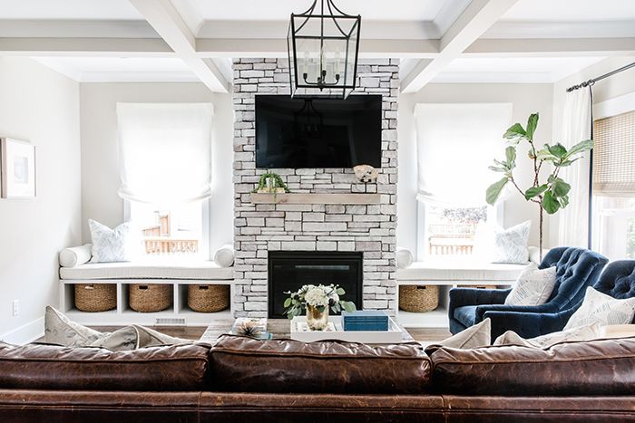 Waco Street fireplace