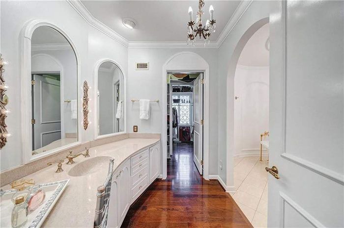 Hickory mediterranean renovation master bath