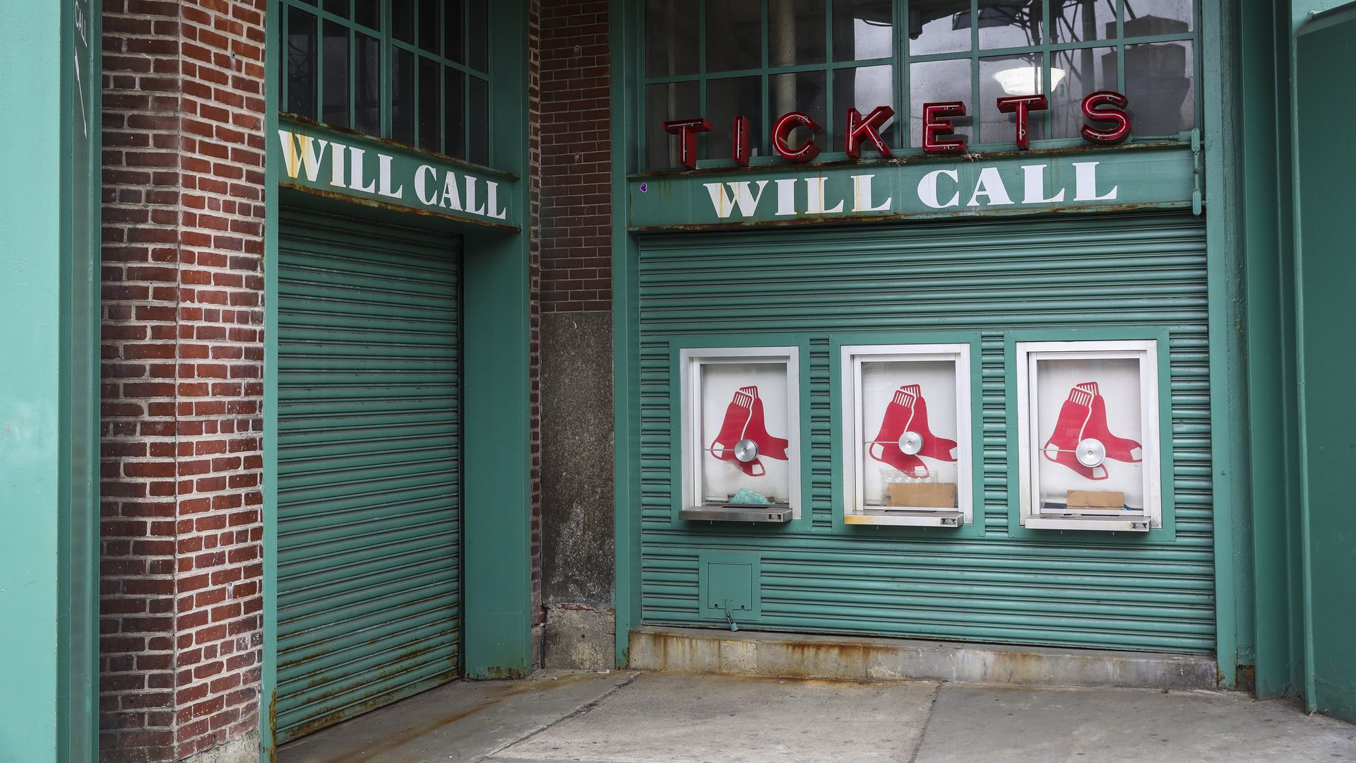 Ticket booth at Fenway Park
