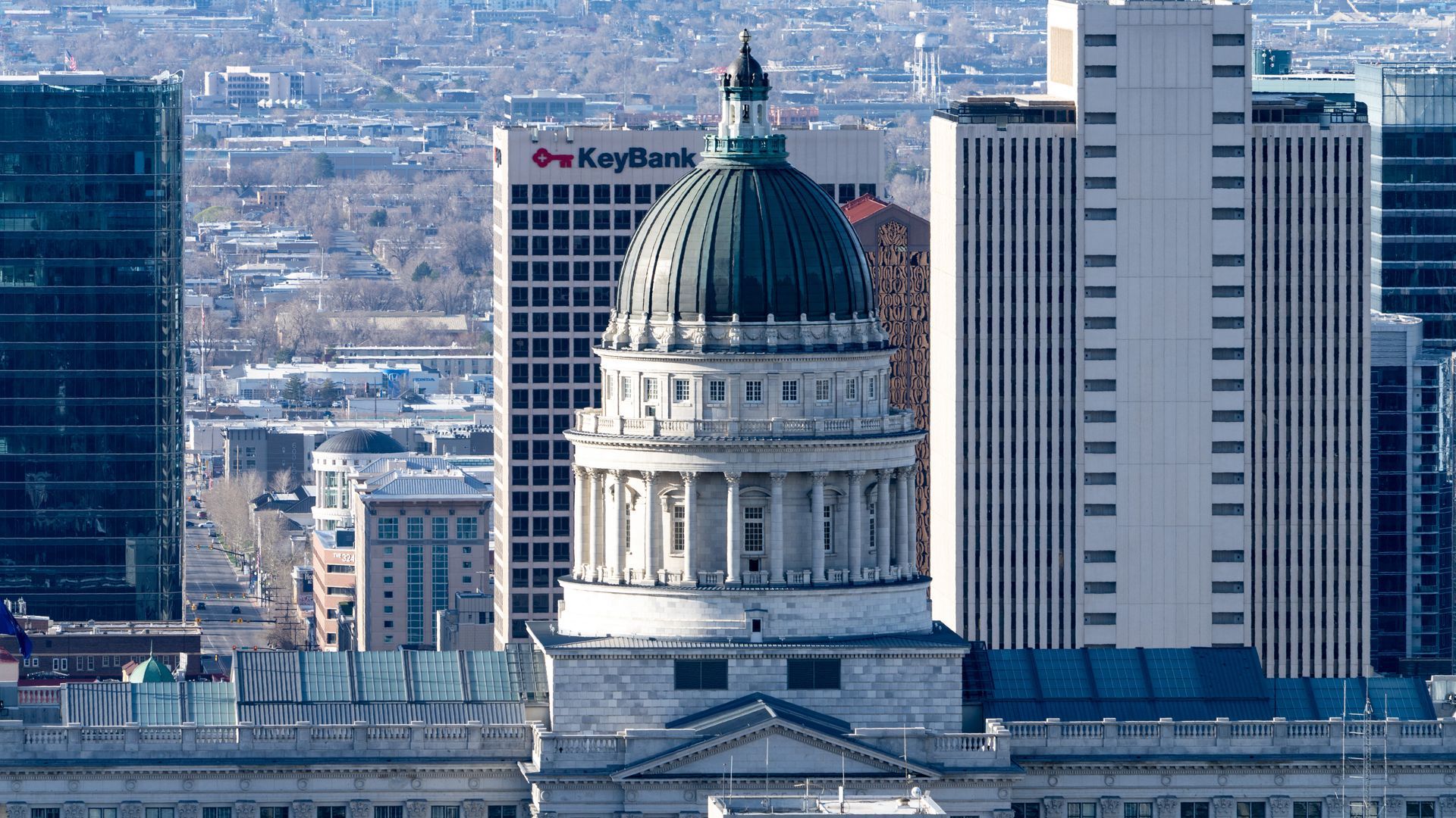 The Utah State Capitol.