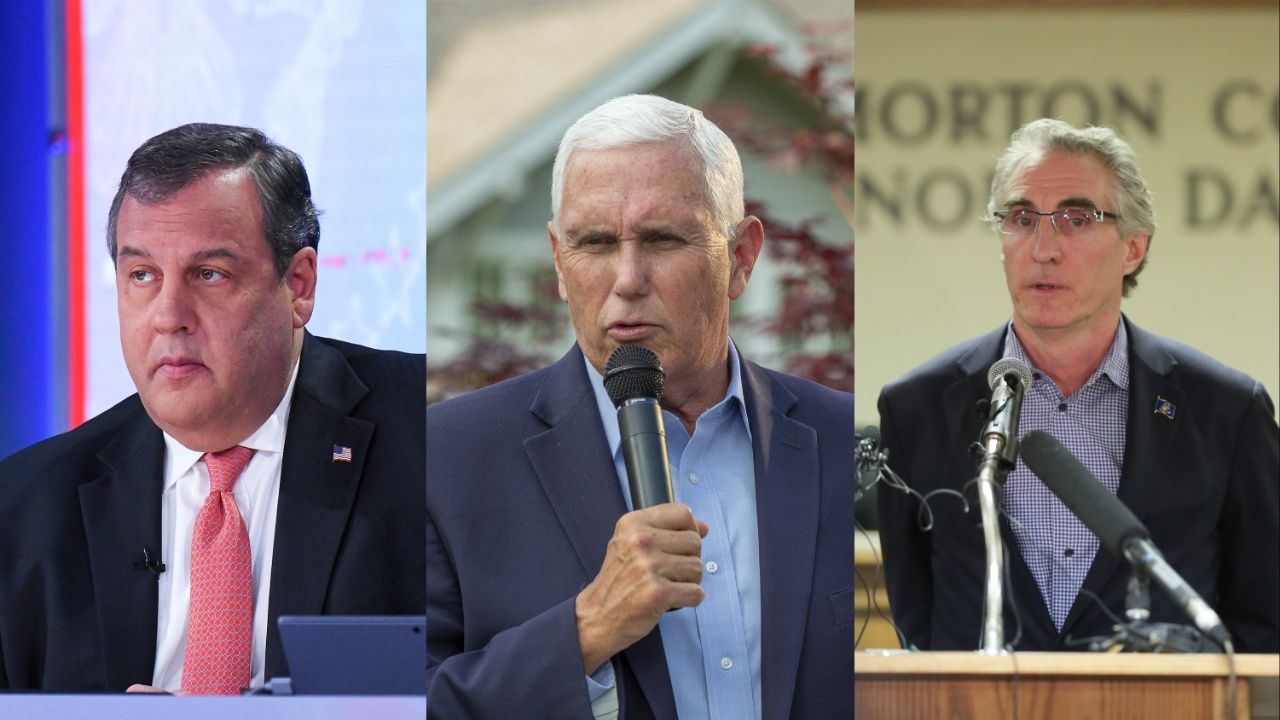 Chris Christie, Mike Pence, and Doug Burgum