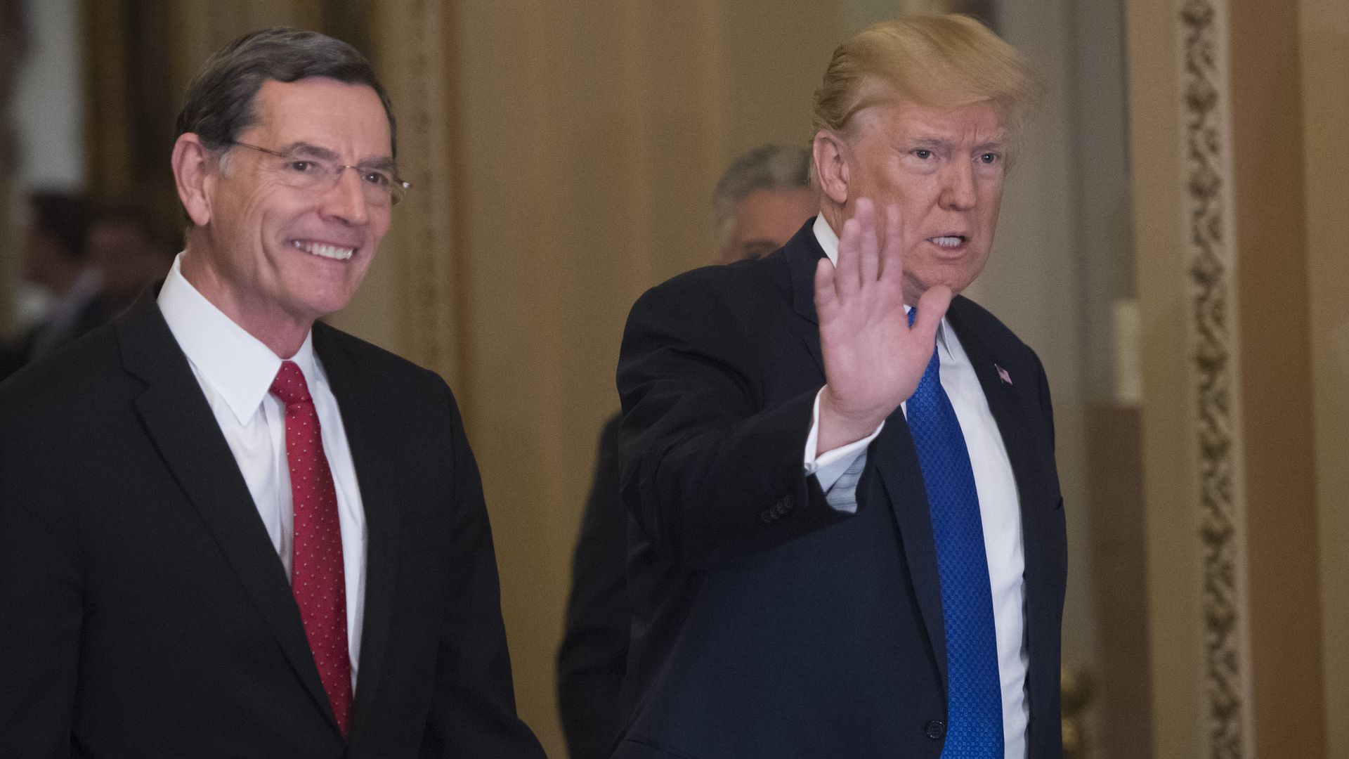Sen. John Barrasso and President Trump