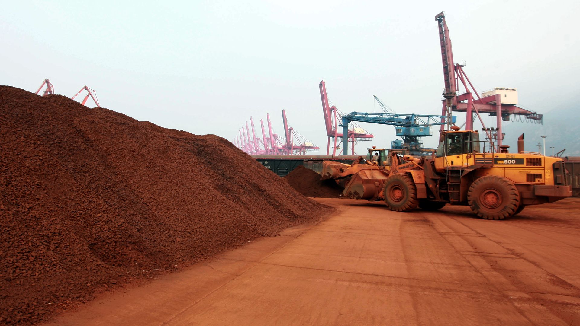 A rare-earth mineral storage facility in china