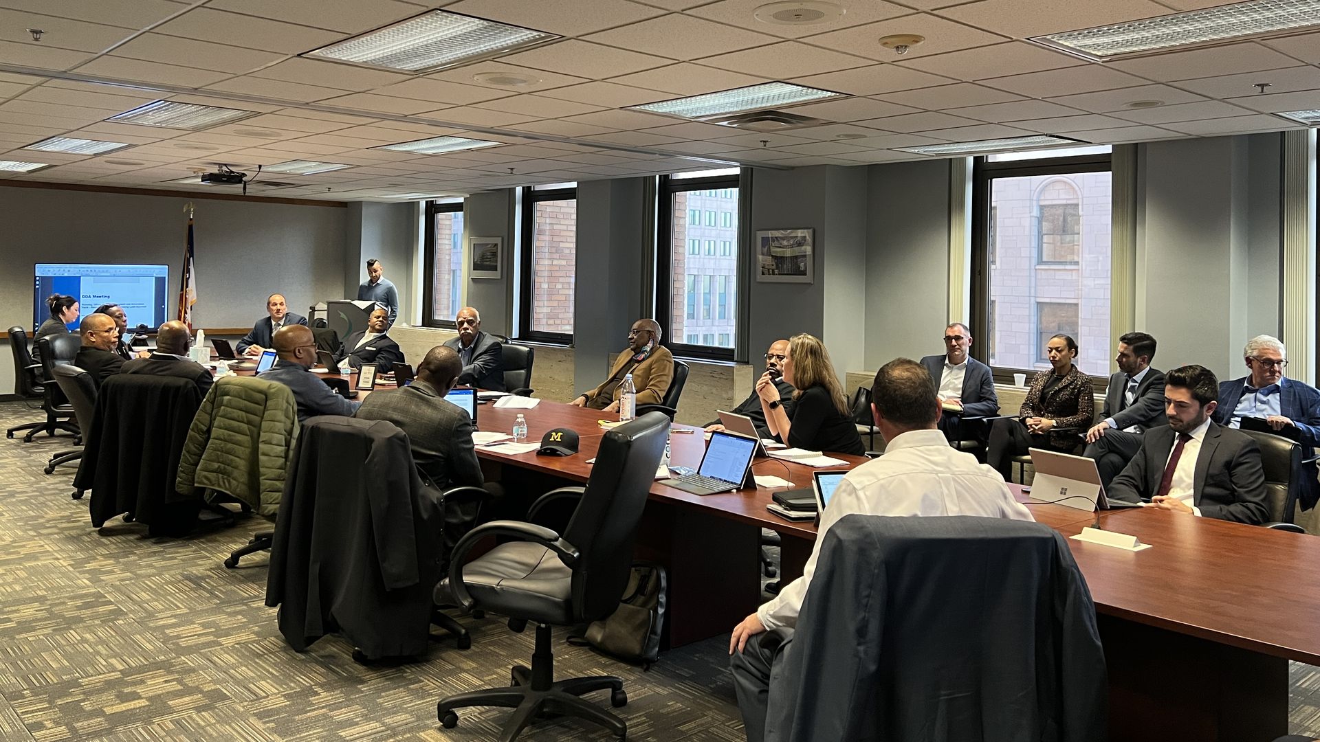 Representatives from Olympia and Related Companies asked for approval from the Downtown Development Authority for more than $50 million in tax incentives.