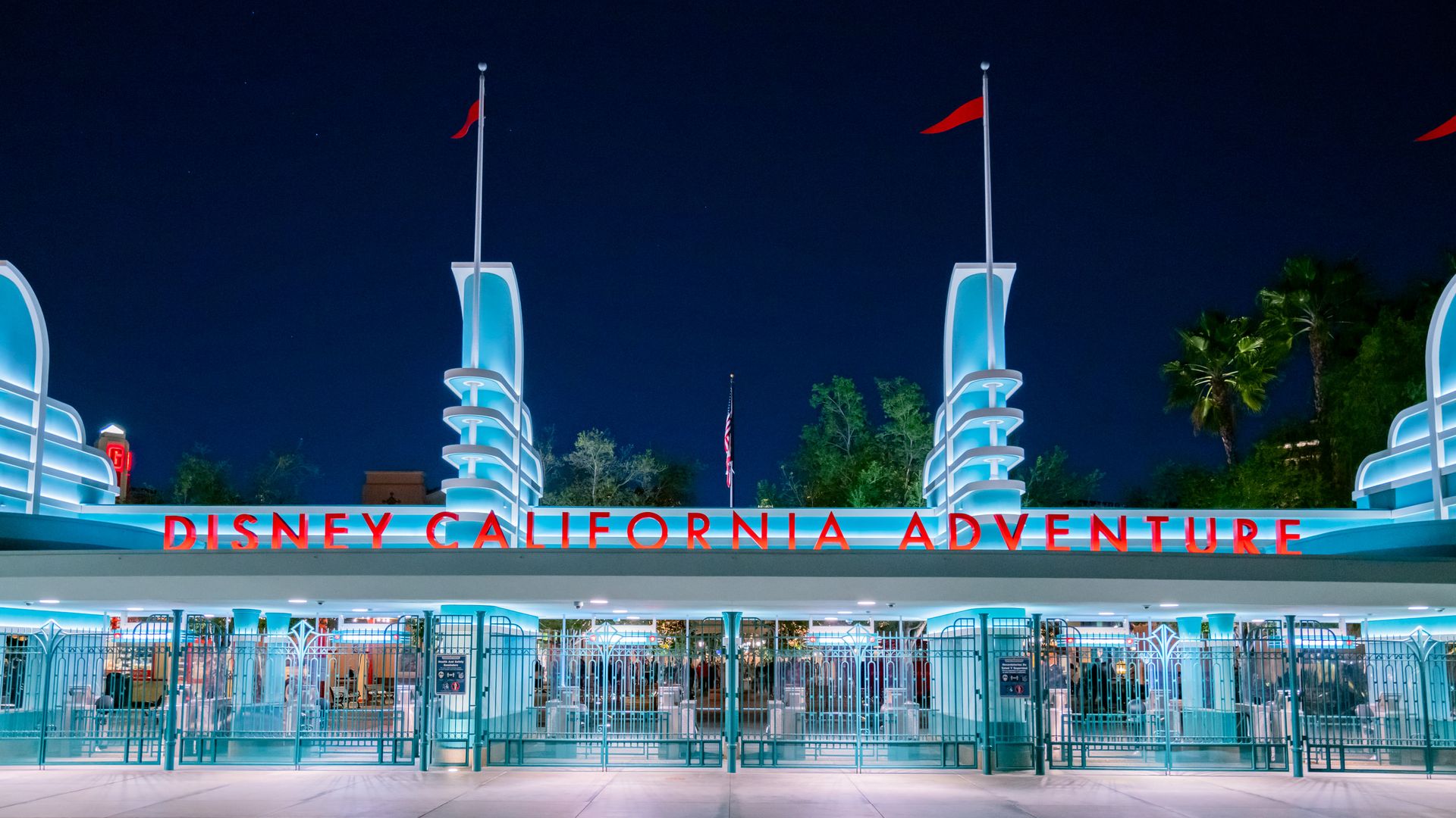 Photo of the exterior of the entrance to the Disney California Adventure amusement park