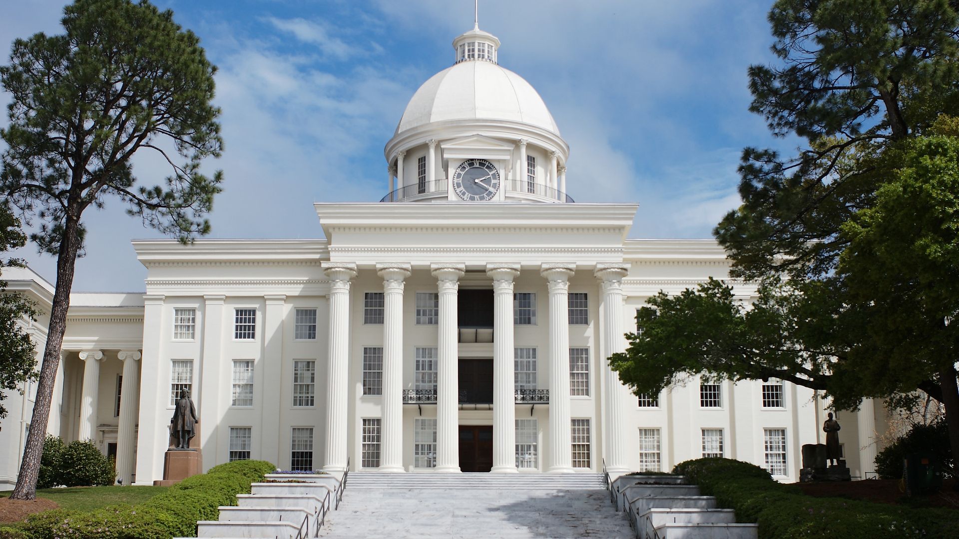 Exterior view of the Alabama State Capitol on March 22, 2020 in Montgomery, Alabama.