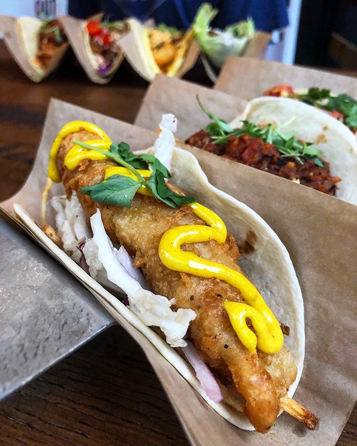 fish taco from velvet taco charlotte