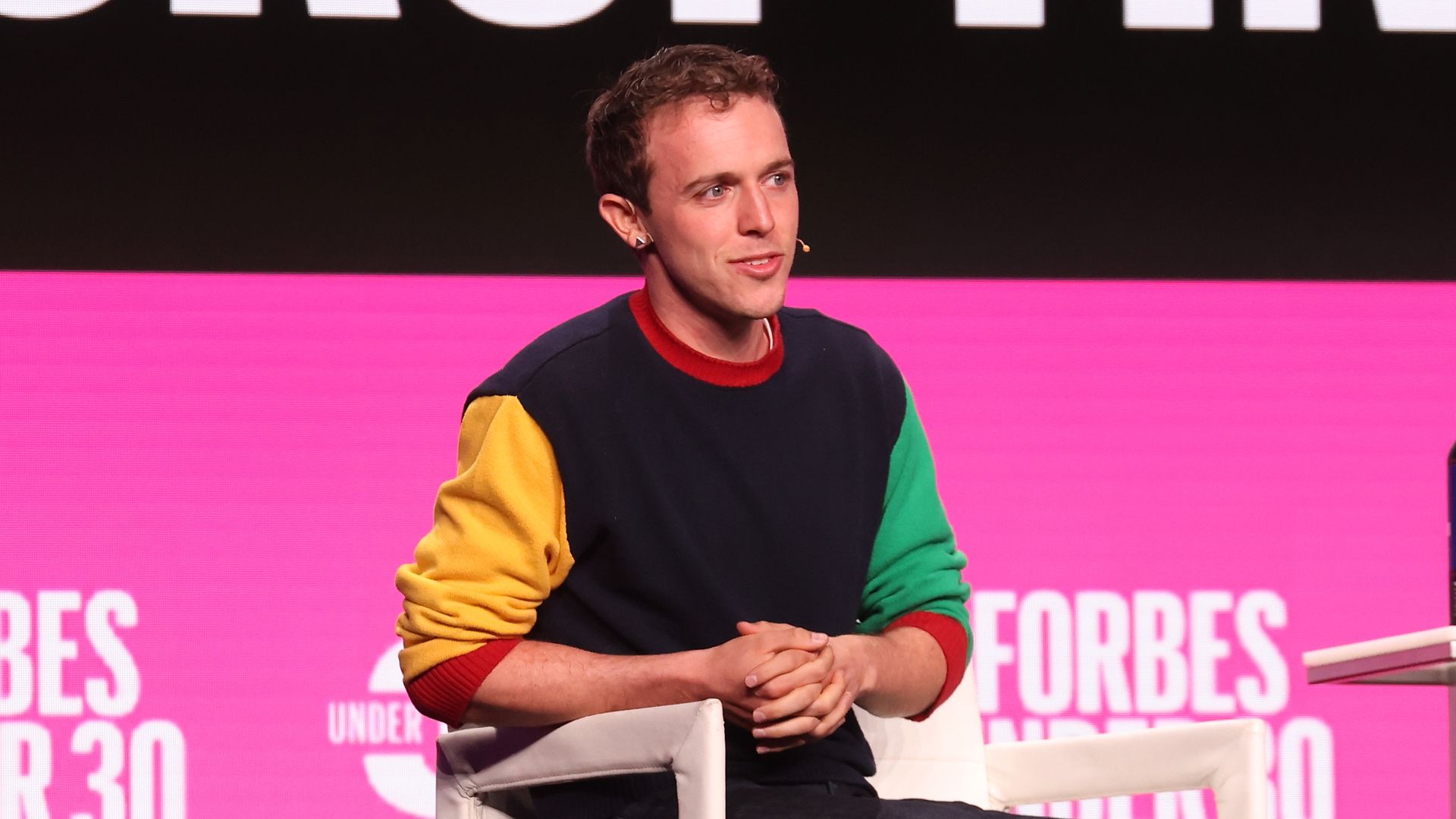 Ryan Breslow speaks during the 2022 Forbes 30 Under 30 Summit at Detroit Opera House