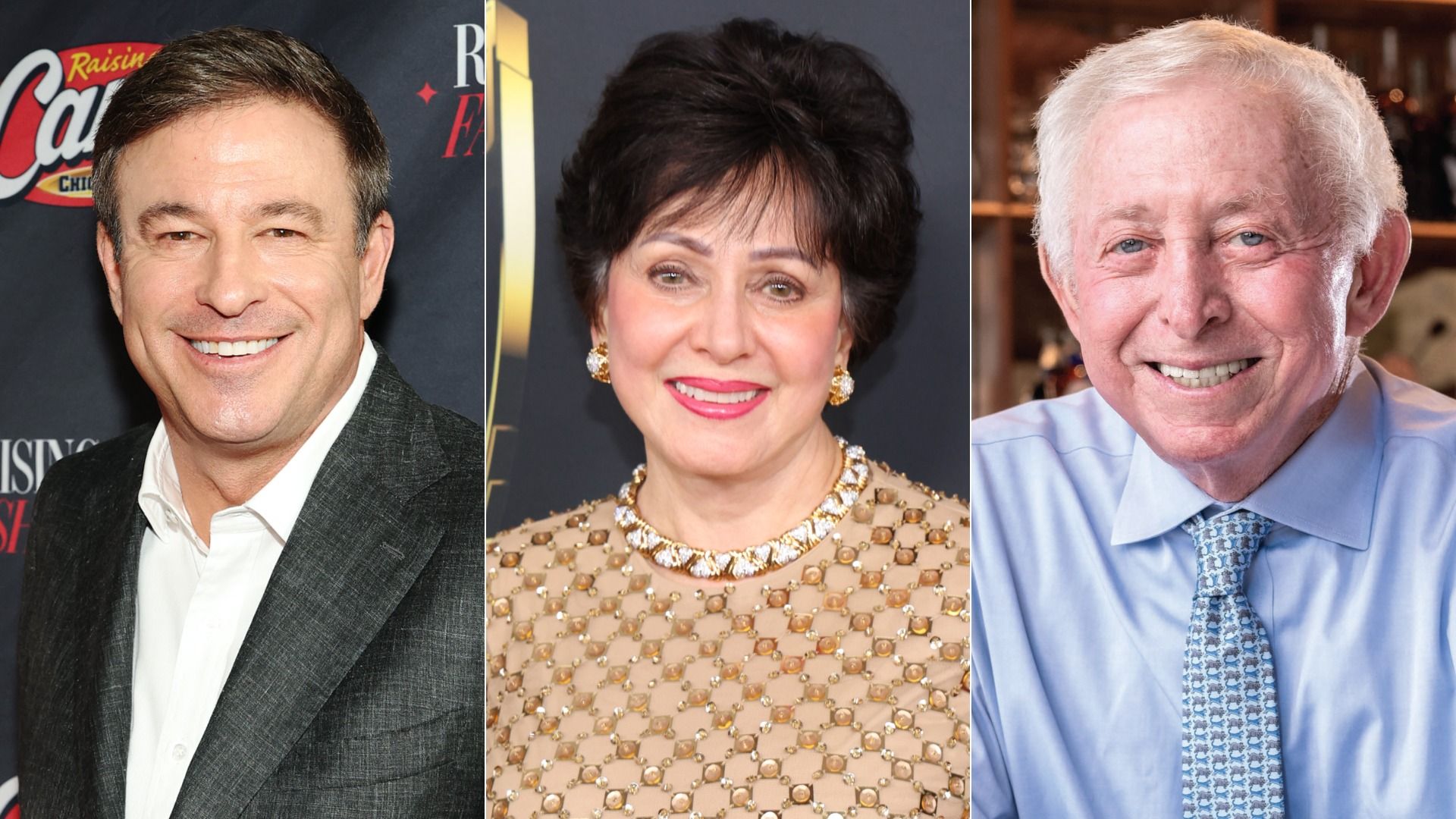 Image shows headshots of Todd Graves, Gayle Benson and William Goldring.