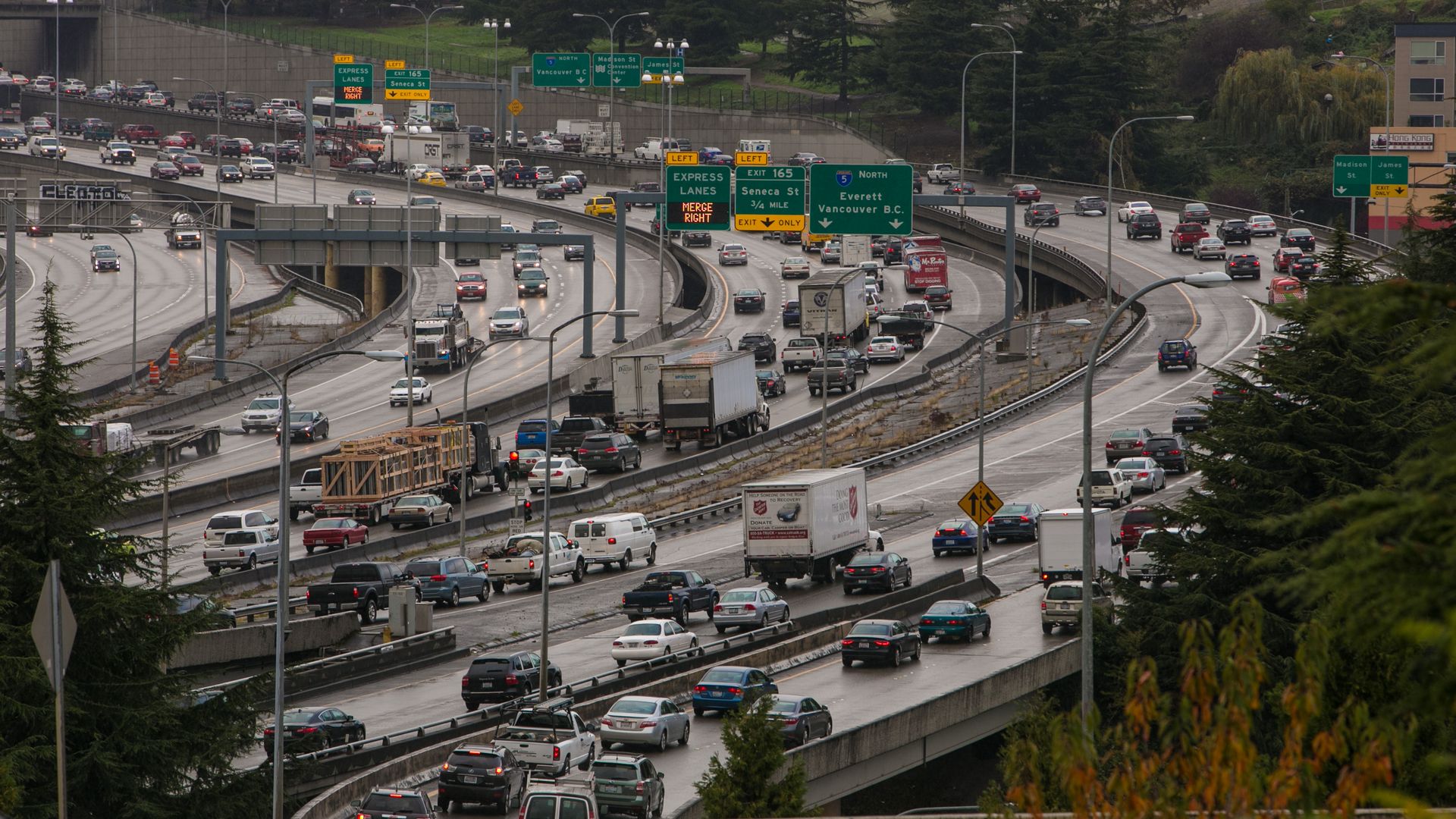 Image of a Seattle traffic jam