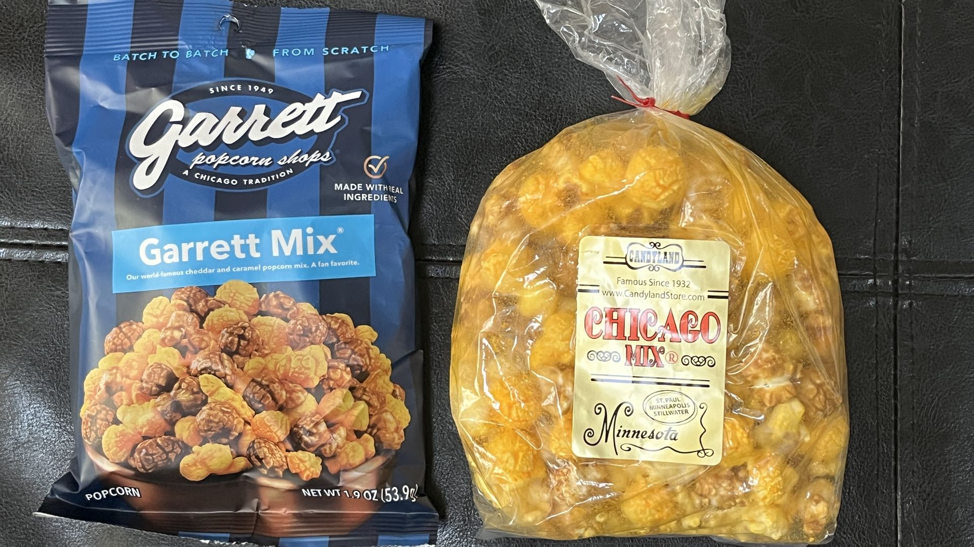 two bags of cheese corn 