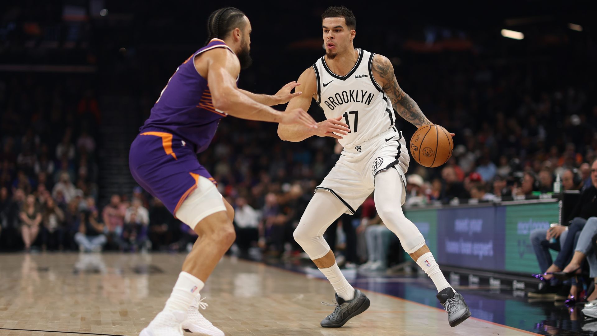 Michael Porter Jr. handles the ball against Phoenix last month. 