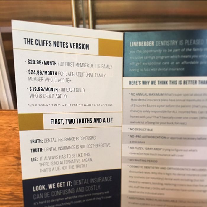 lineberger dentistry savings plan