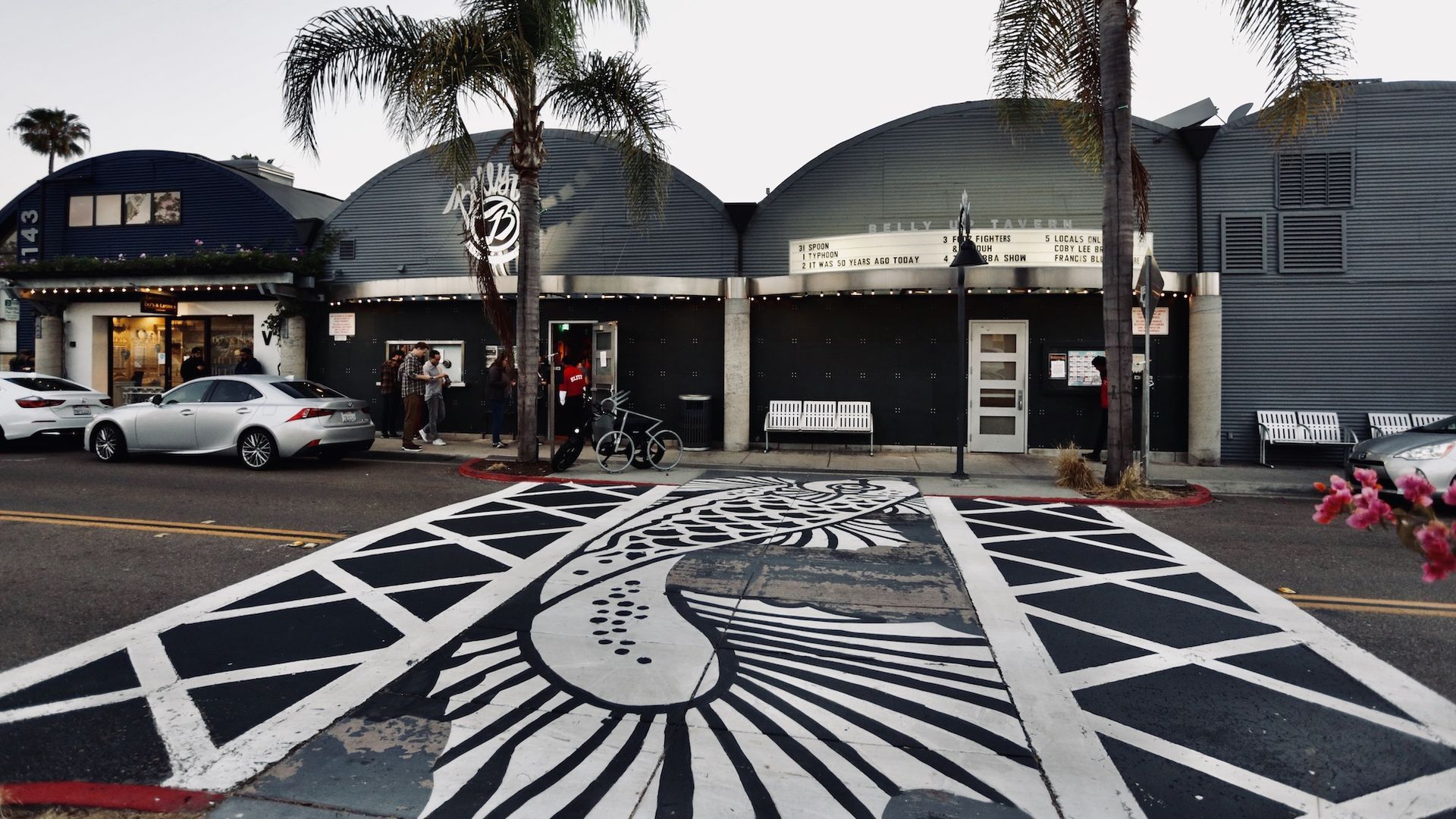 Exterior of Belly Up tavern in Solana Beach