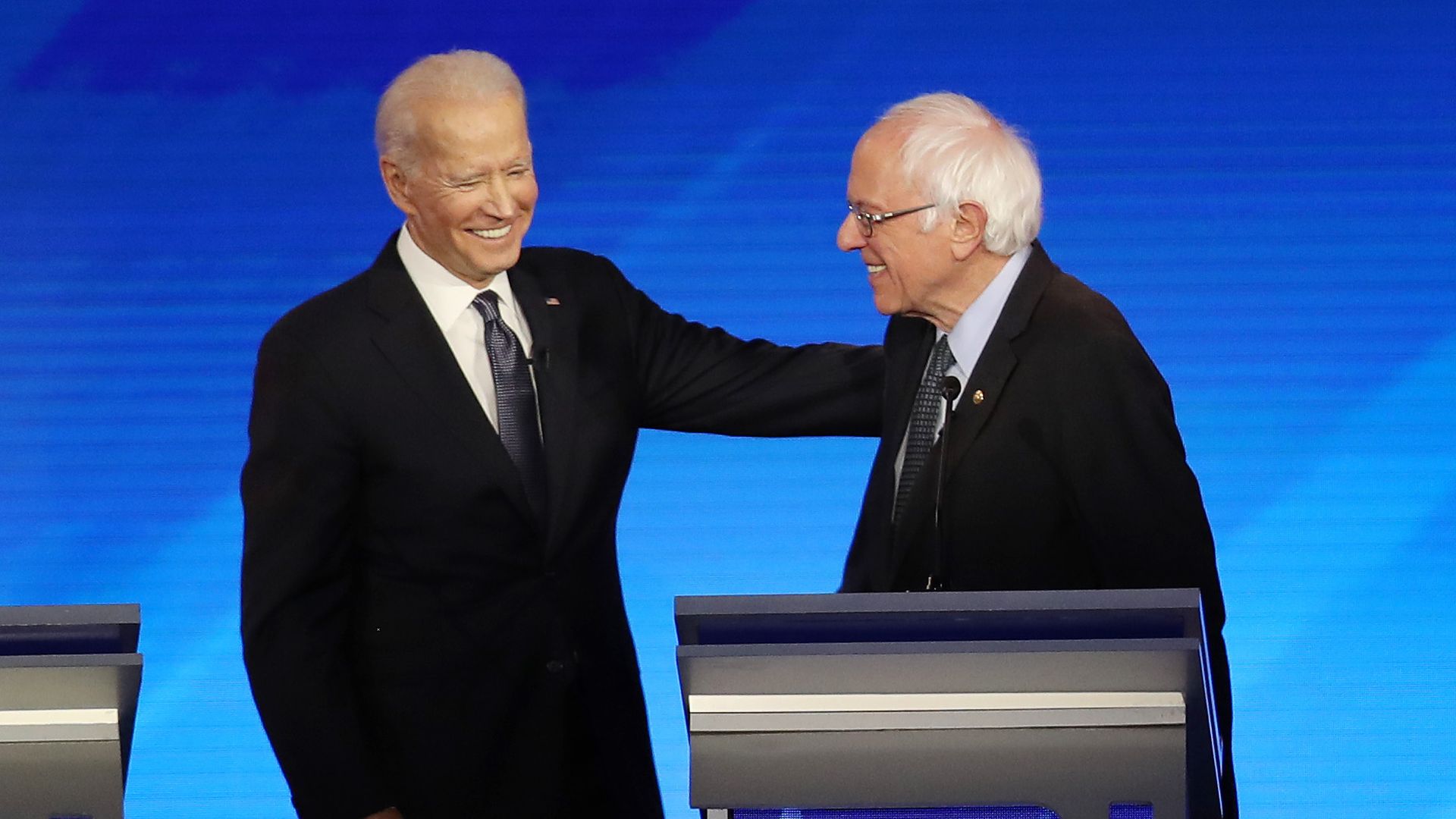 Joe Biden and Bernie Sanders