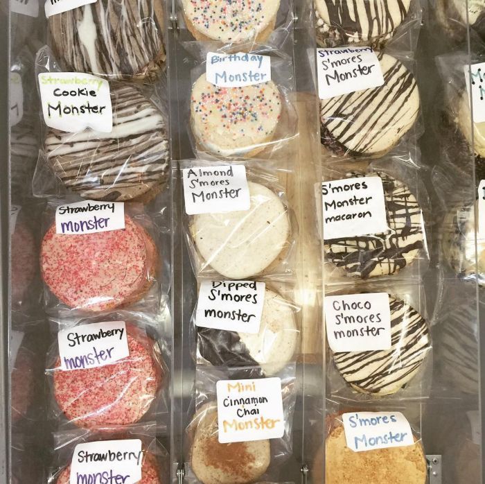 Macaron ice cream sandwiches at Ninety's via Instagram