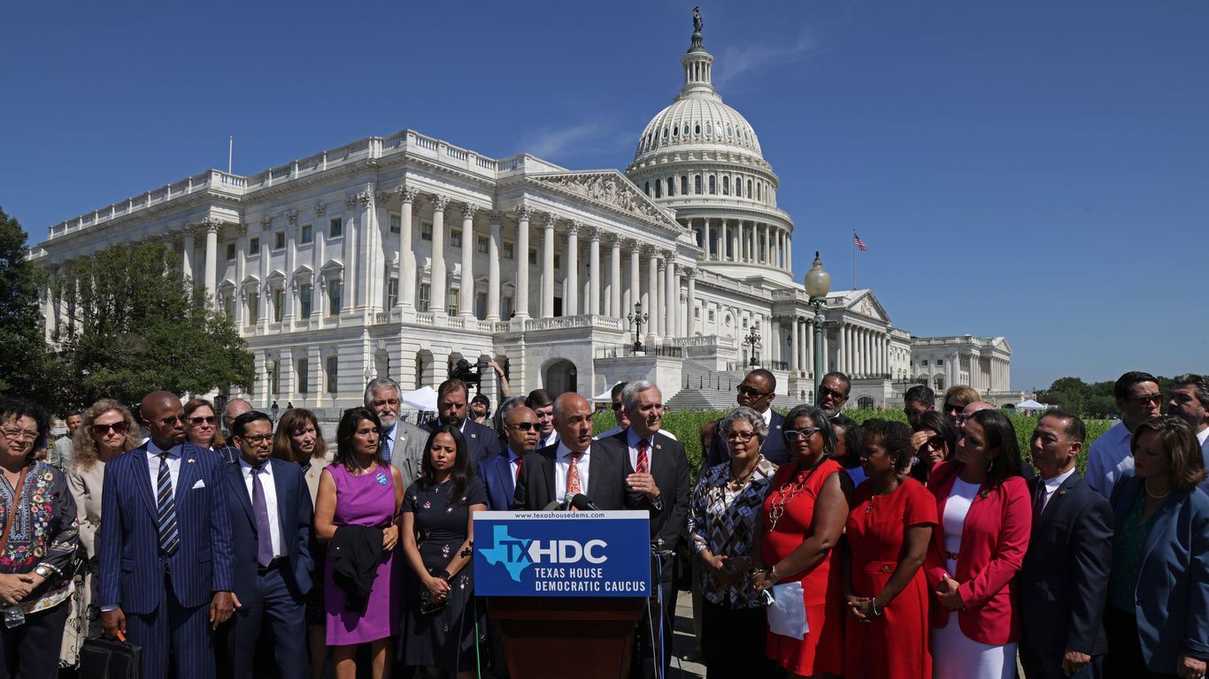 Texas Democrats who fled state urge Congress to pass voting rights ...