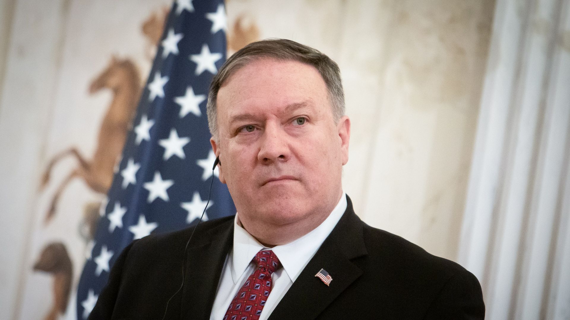 Mike Pompeo in Warsaw, Poland on February 12, 2019