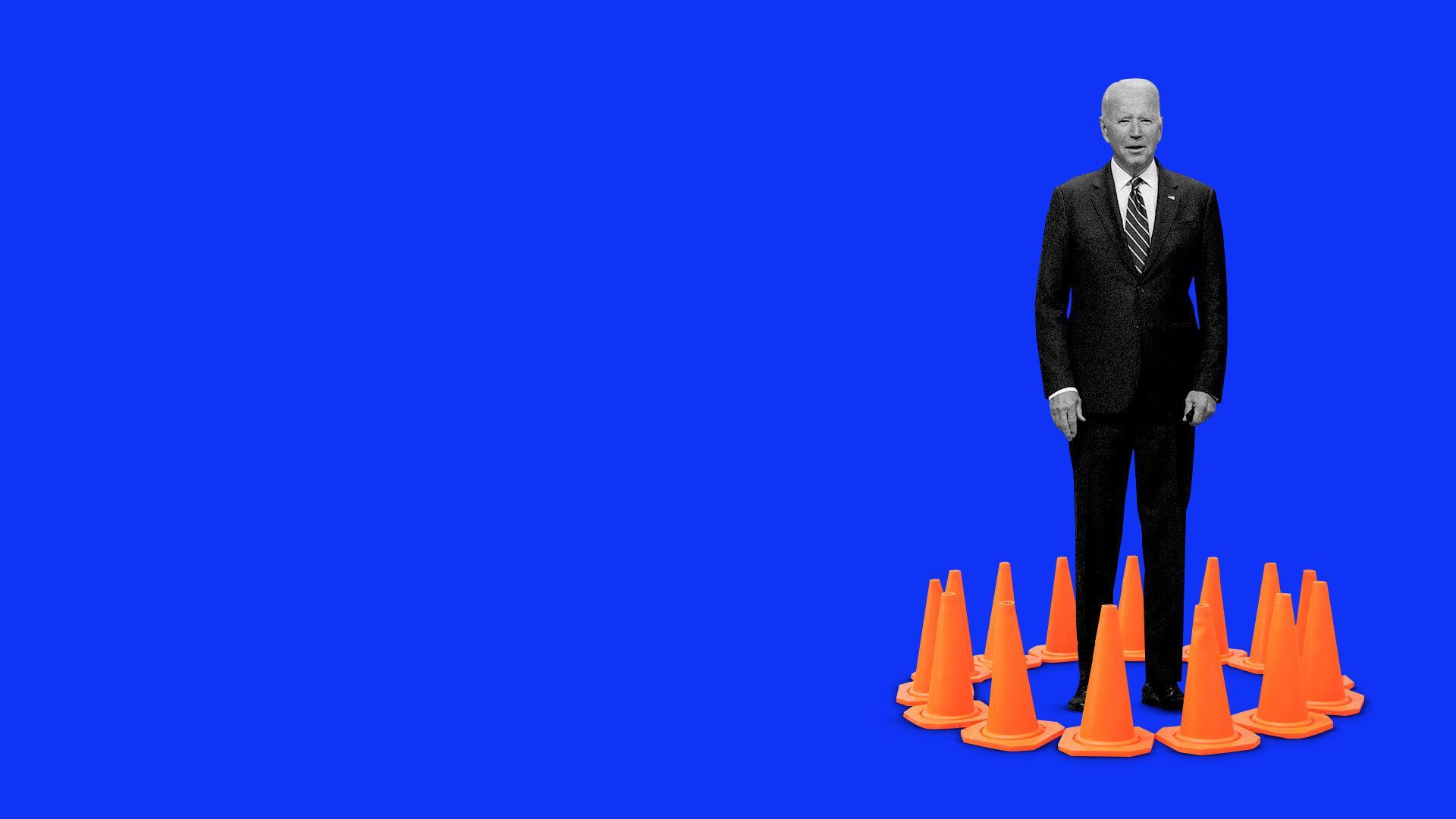 Photo illustration: Aïda Amer/Axios. Photo: Christopher Furlong/Getty Images
