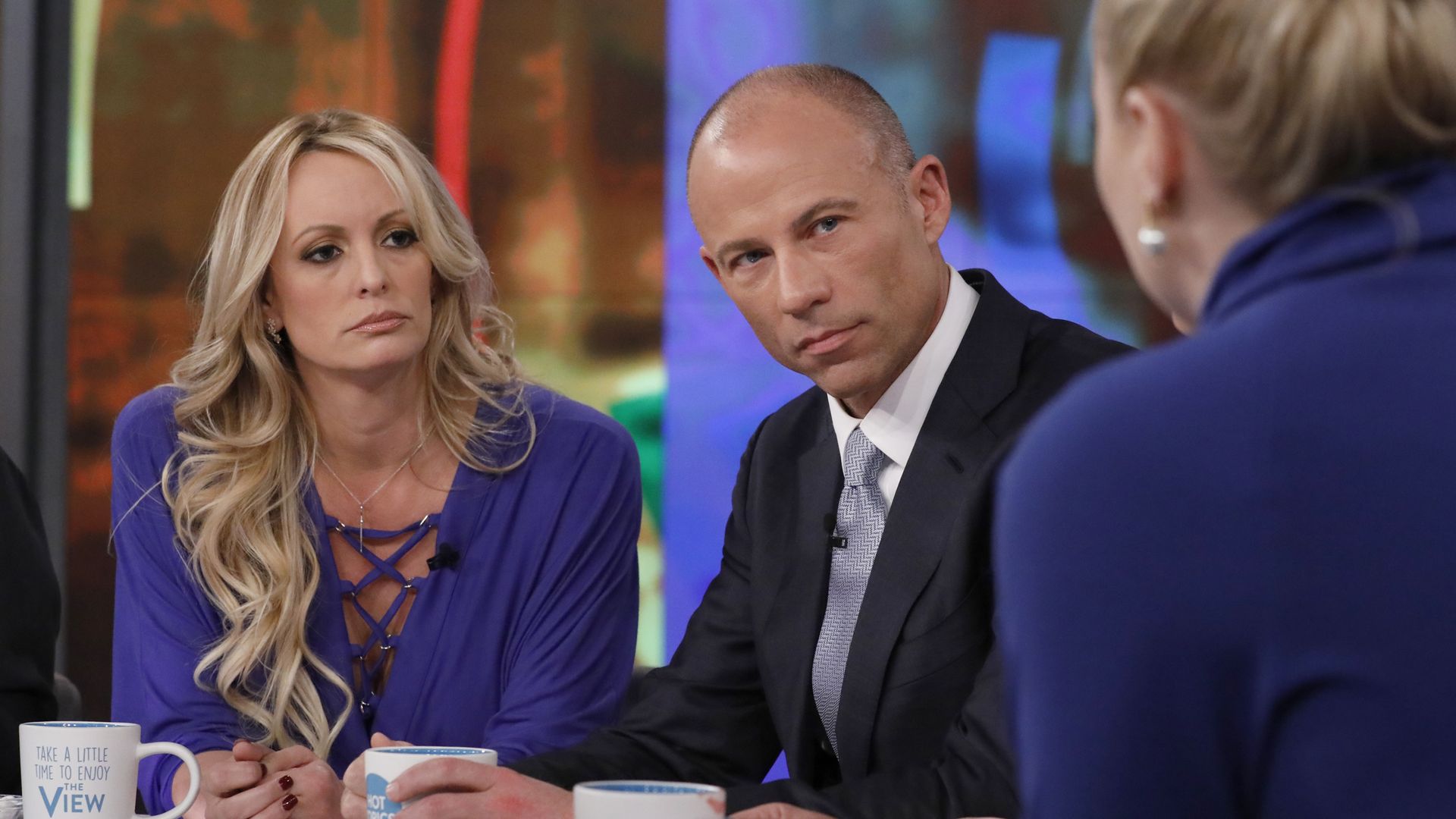Stormy Daniels and attorney Michael Avenatti.