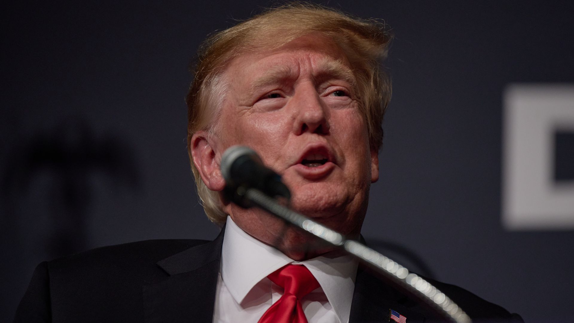 Former President Donald Trump speaks after a panel on policing and security at Treasure Island hotel and casino on July 8, 2022 in Las Vegas, Nevada.