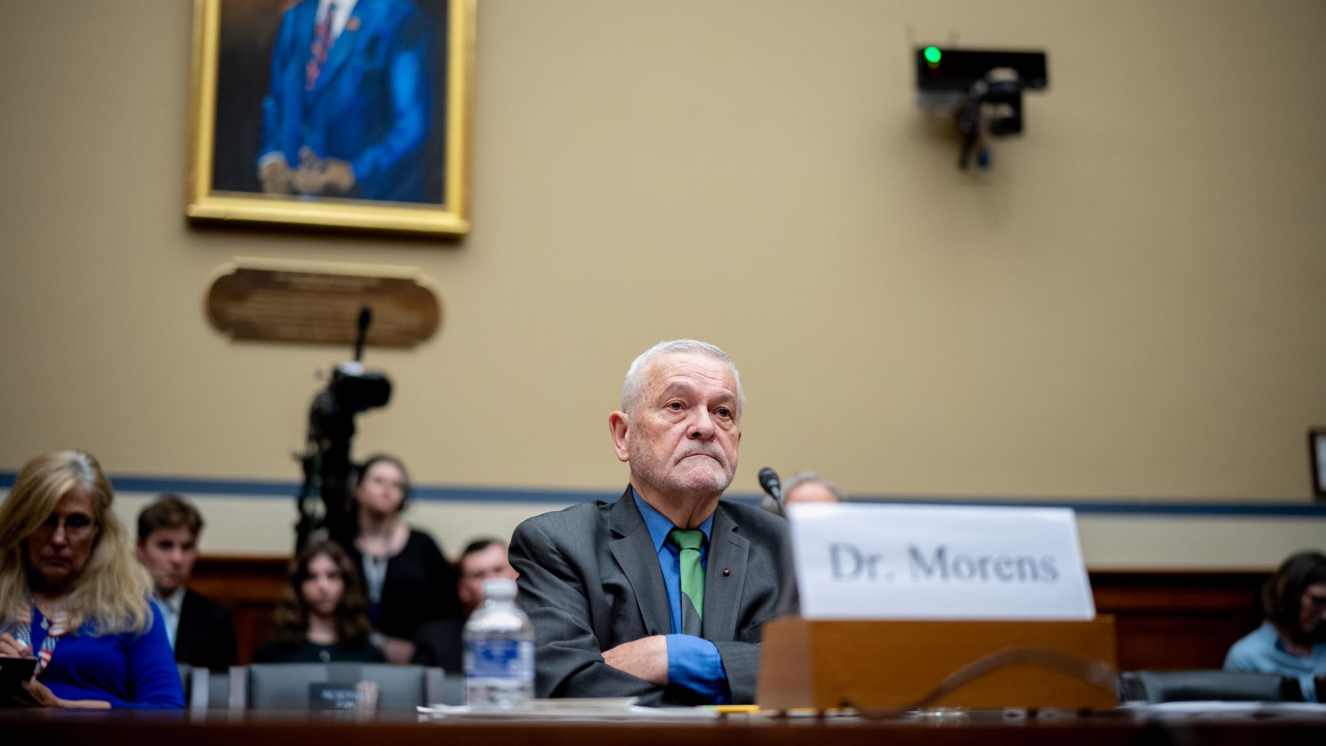 Former NIH official David Morens at a 2024 congressional hearing on COV ID