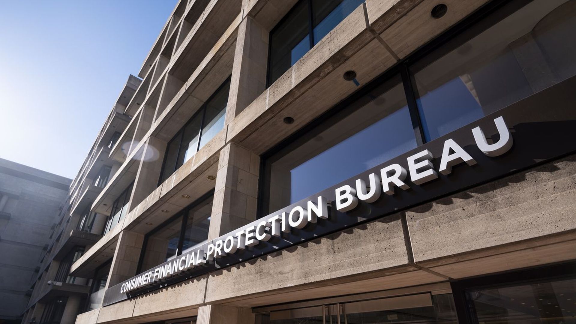 Photo of the Consumer Financial Protection Bureau building in Washington 