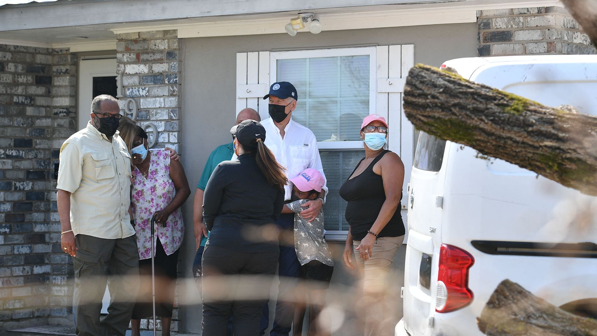 Biden tours community impacted by Hurricane Ida