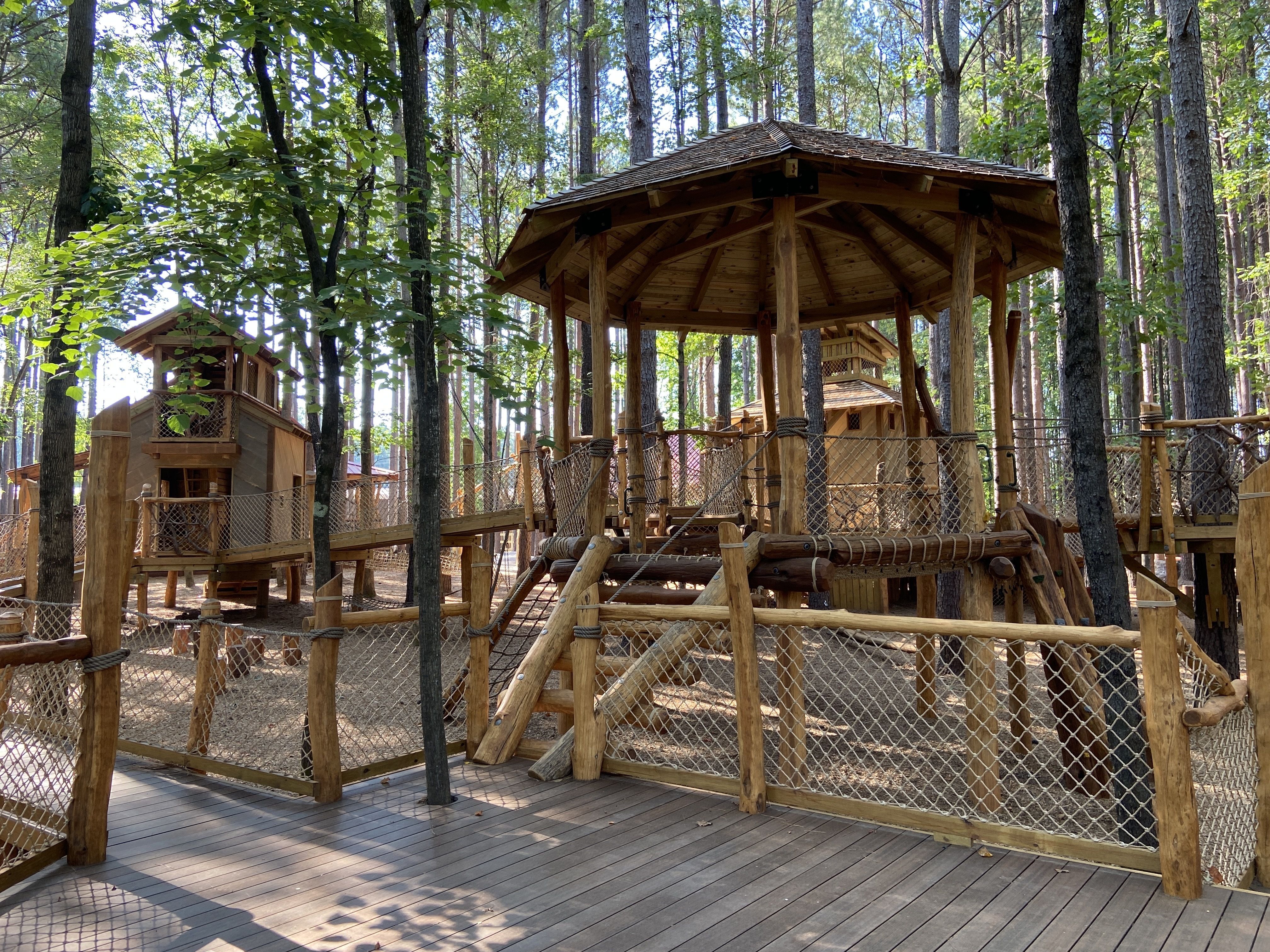 Wildwoods treehouse village at the Whitewater Center. 