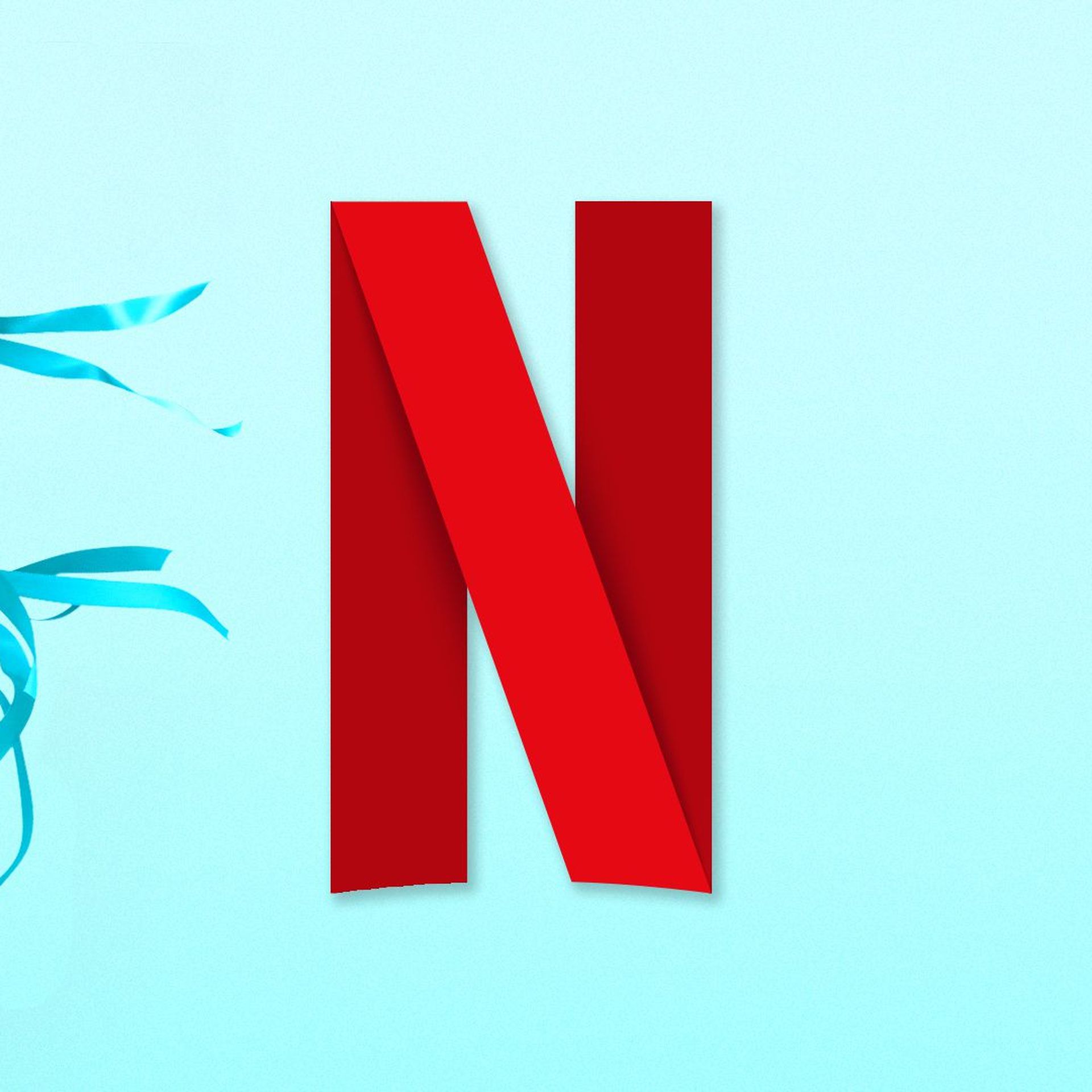 Illustration of a fan blowing cool air on the Netflix logo.