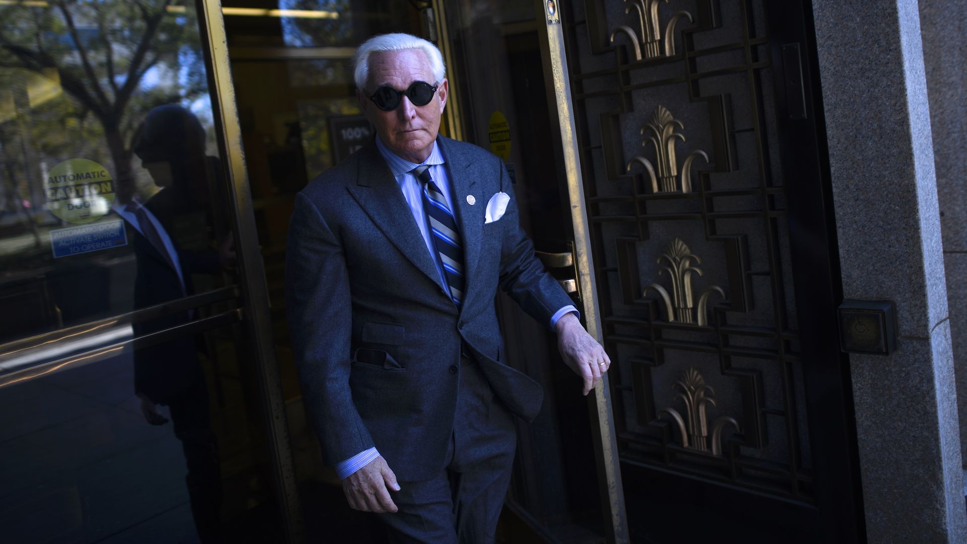 Roger Stone leaving courthouse