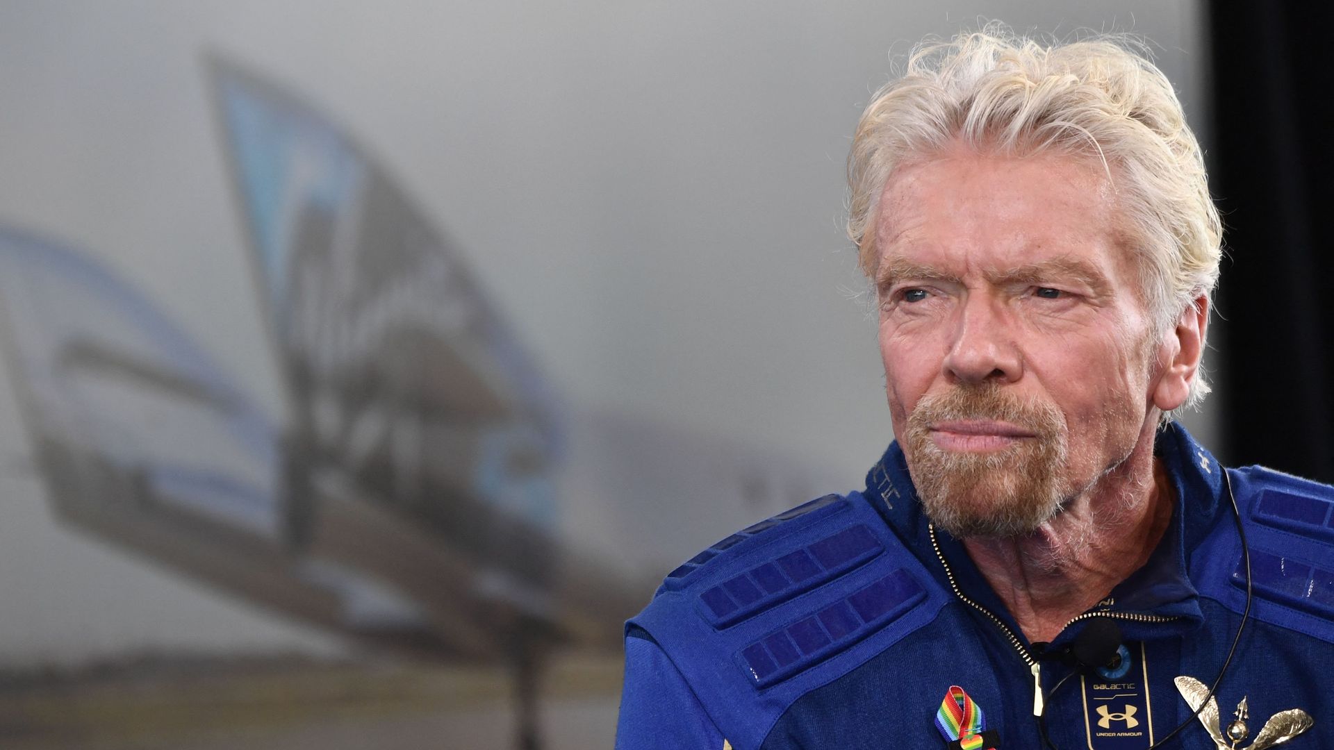 Richard Branson after flying to space aboard a Virgin Galactic vessel in July 2021.