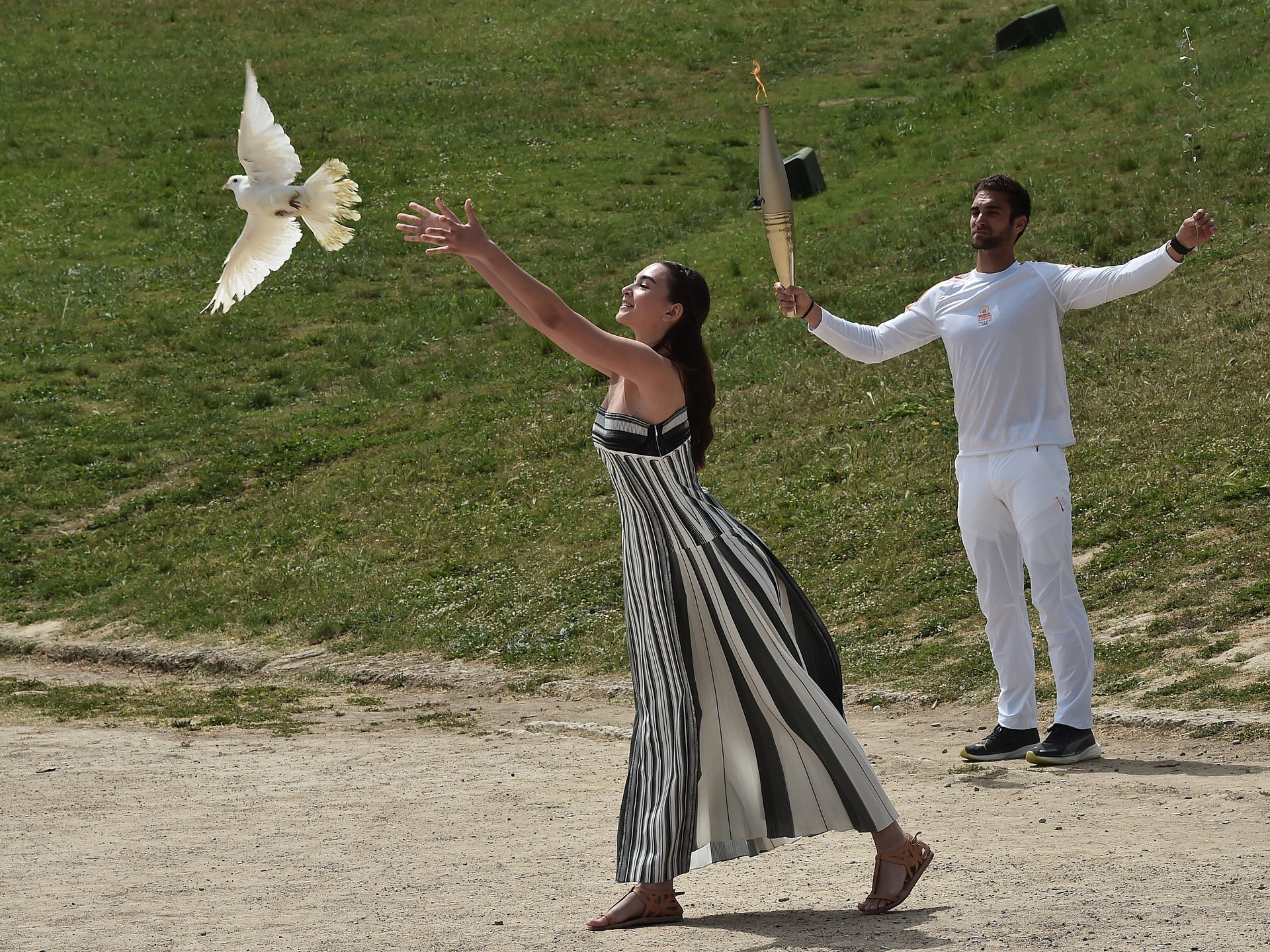 2024 Olympics flame lit, starting torch relay to Paris