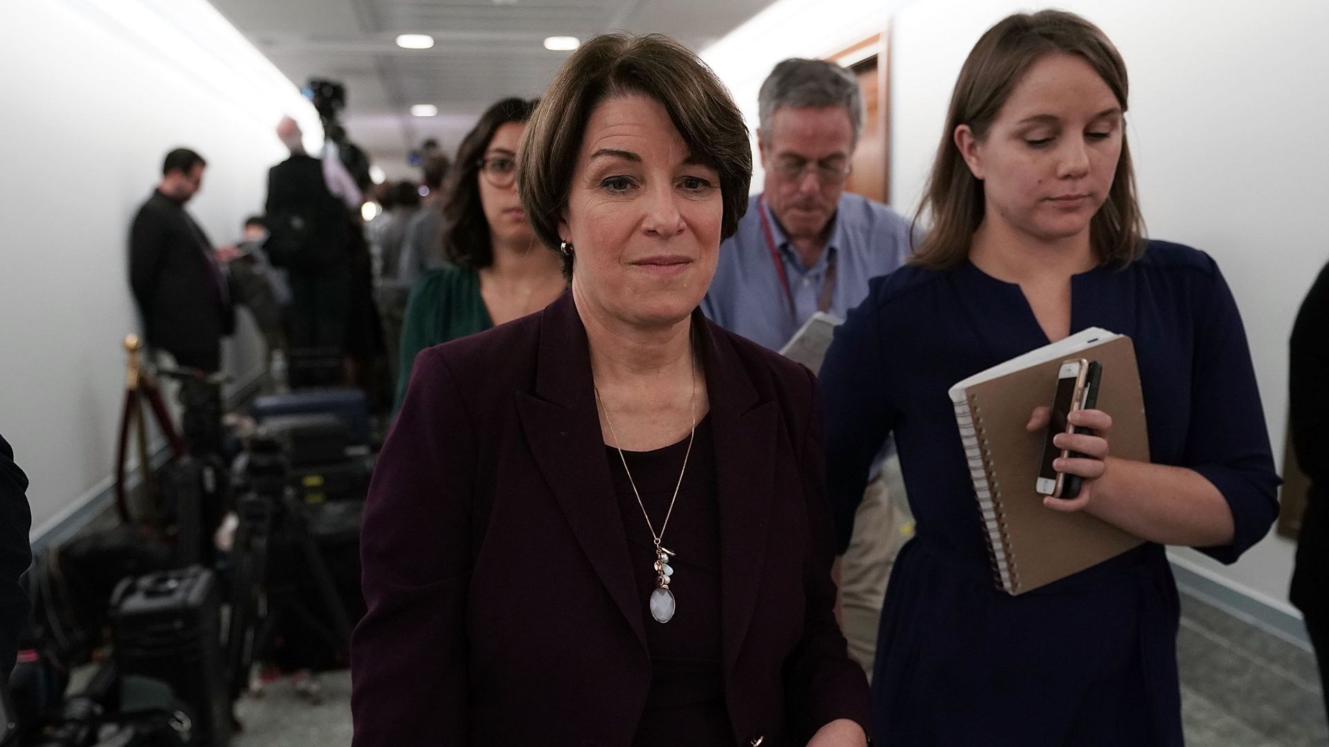 Amy Klobuchar in Capitol Hill.