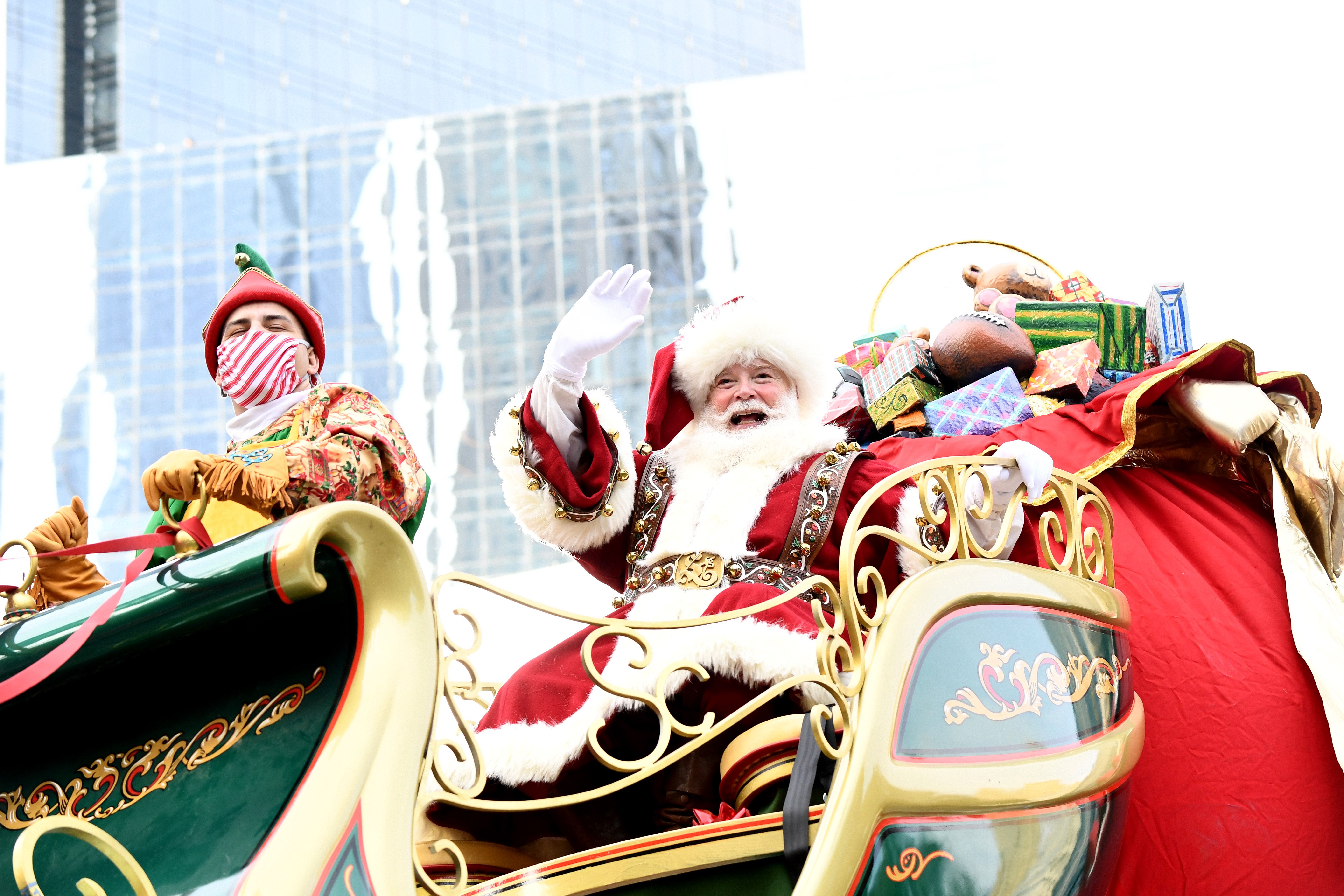 : Santa Claus attends the 95th Macy's Thanksgiving Day Parade