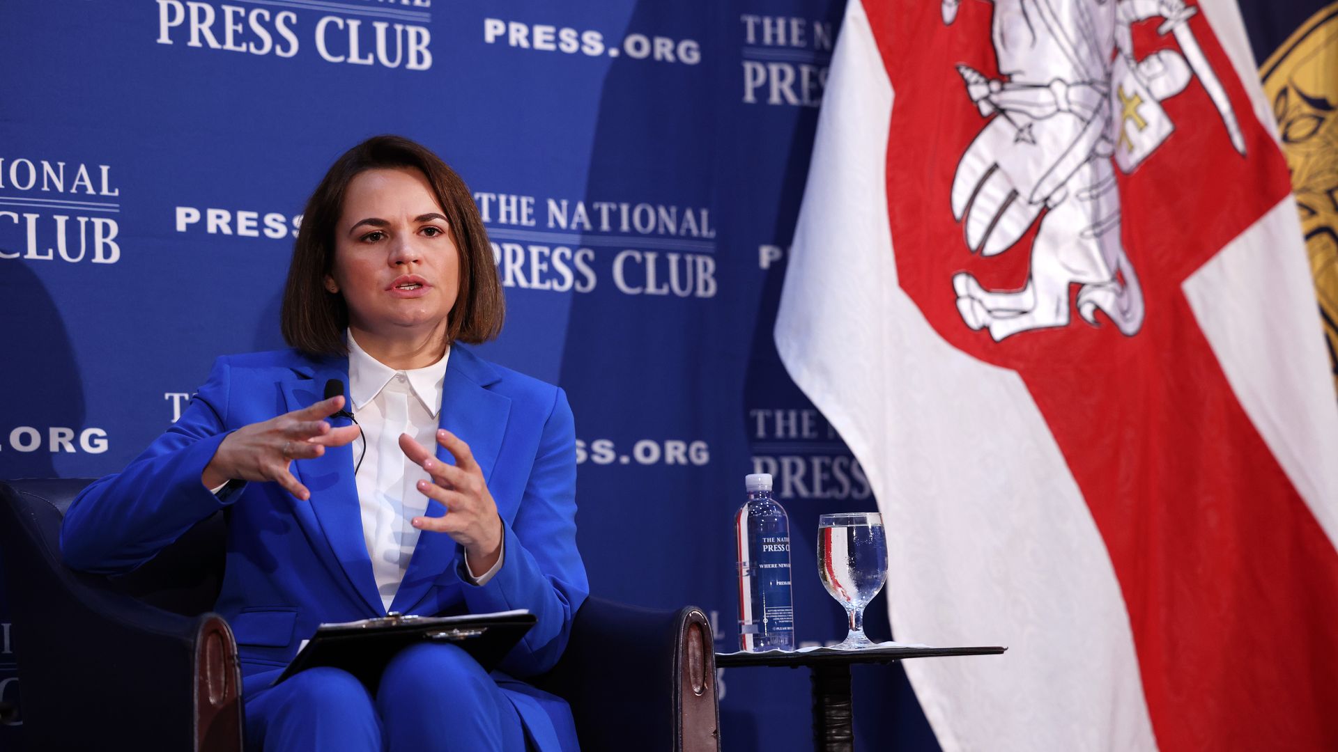 Belarus Opposition Leader Svetlana Tikhanovskaya