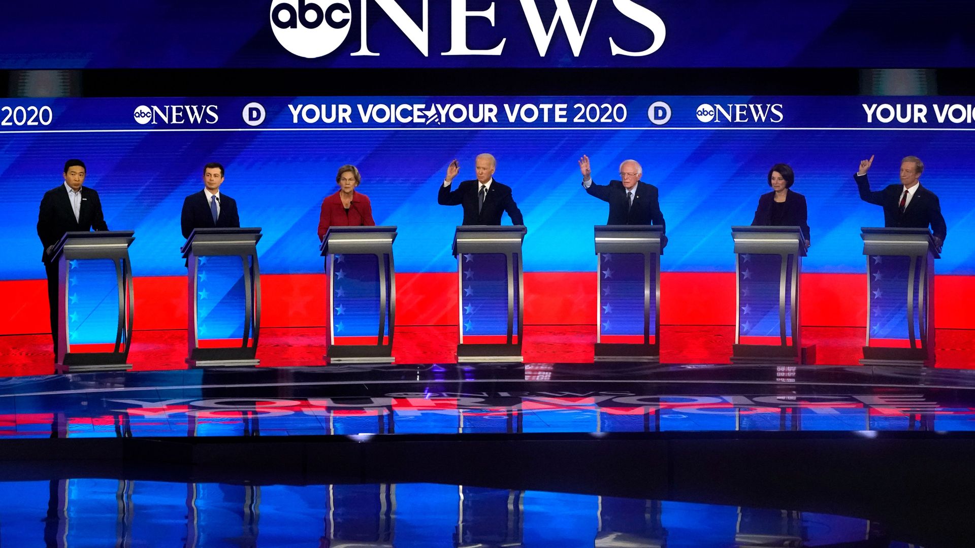 The 2020 Democratic Debate stage