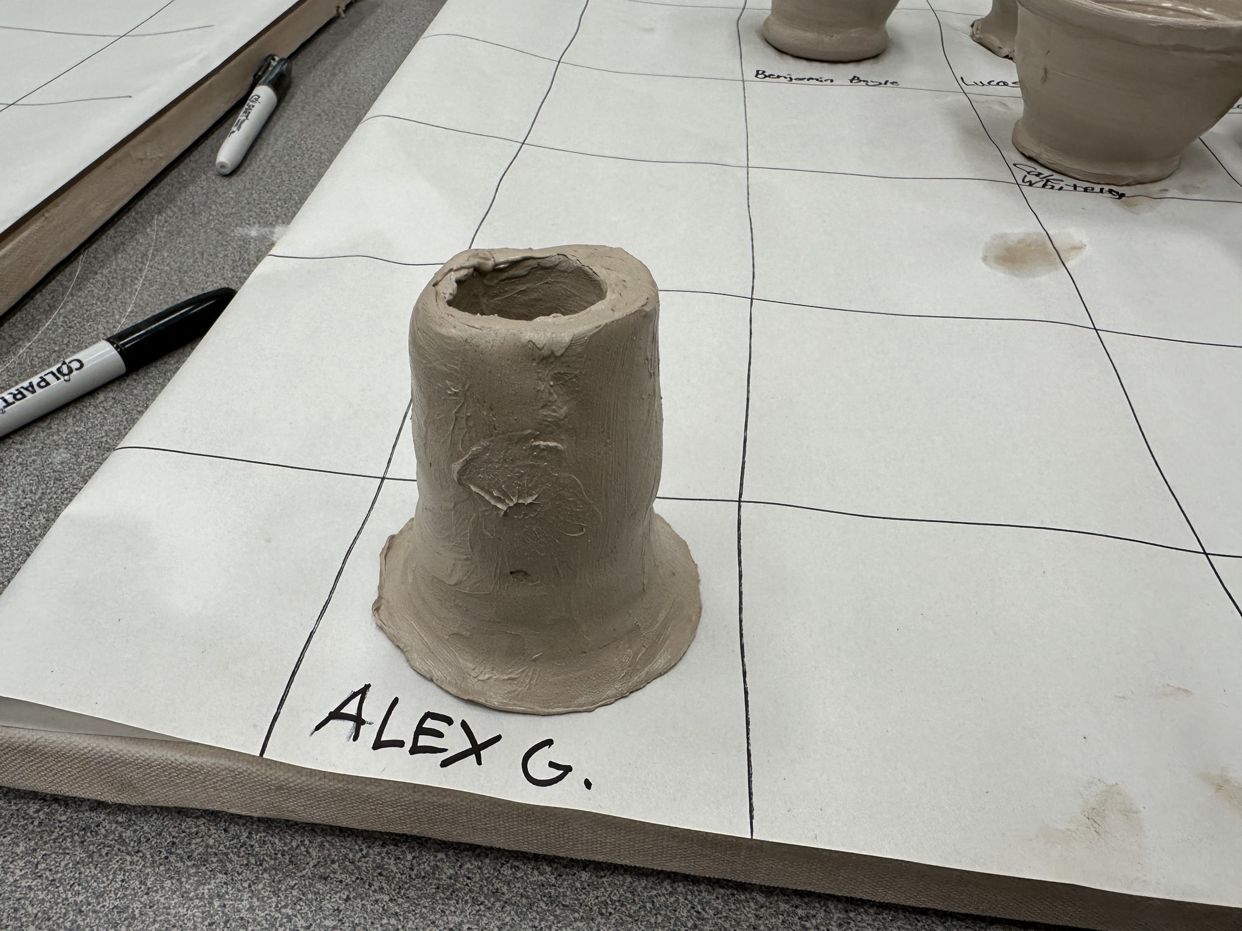 photo of finished pottery