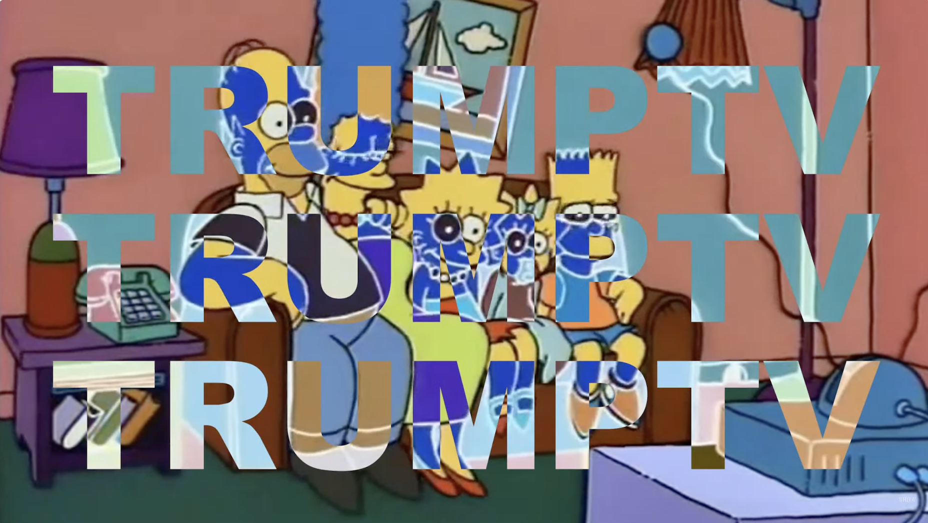 Simpsons image via Trump TV/YouTube