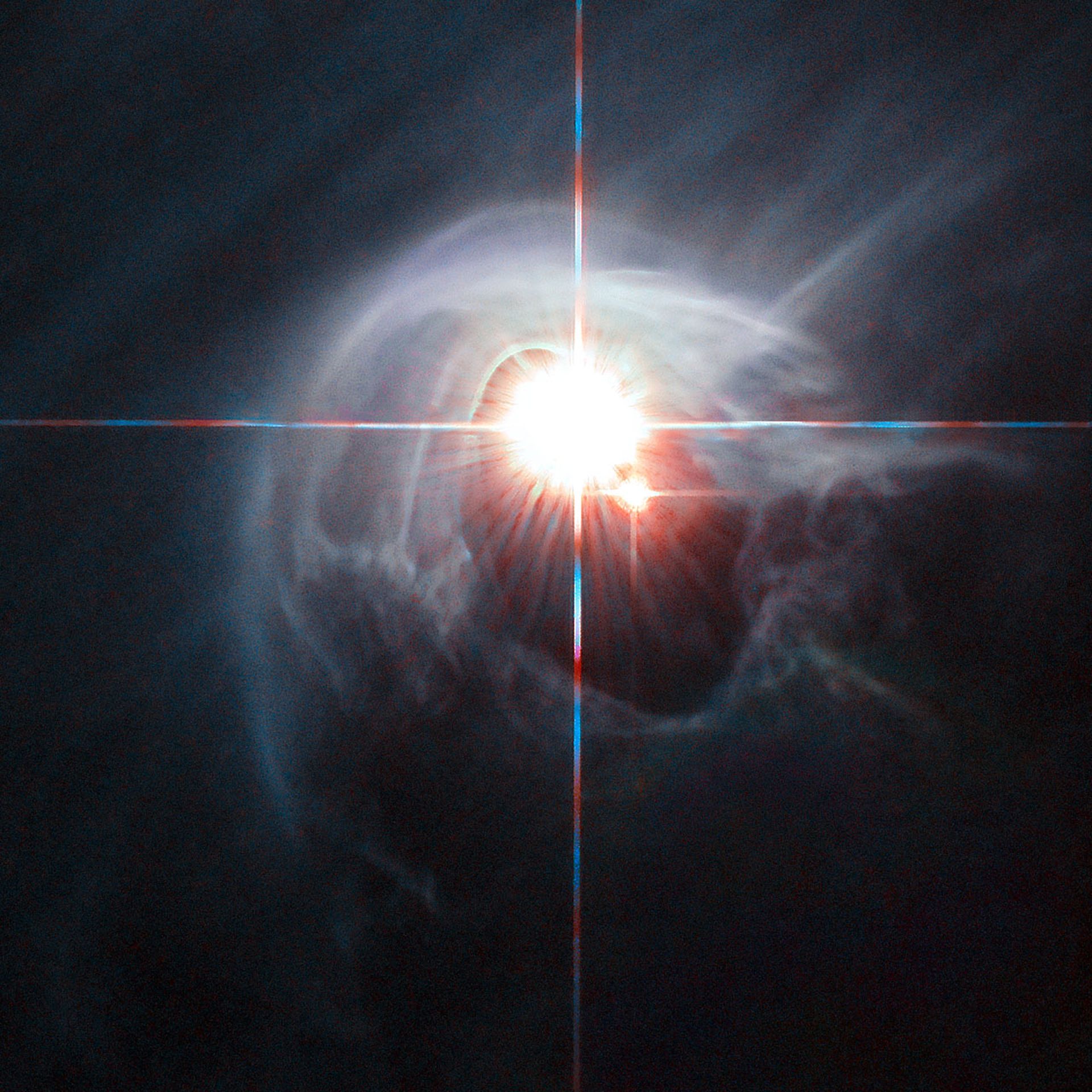 A quadruple star system seen by the Hubble Space Telescope