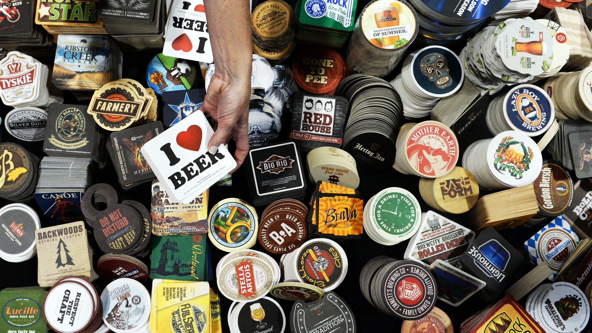 A vendor at the 2014 Craft Brewers Conference in Denver. Photo: RJ Sangosti/The Denver Post via Getty Images