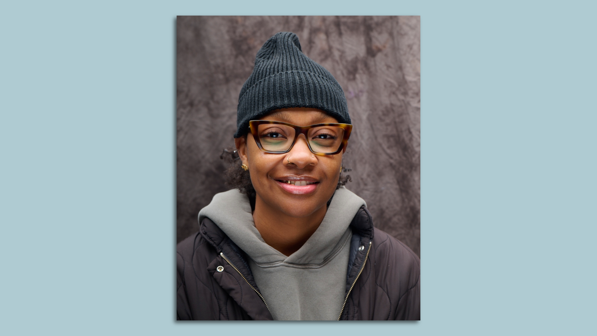 woman smiling at the camera