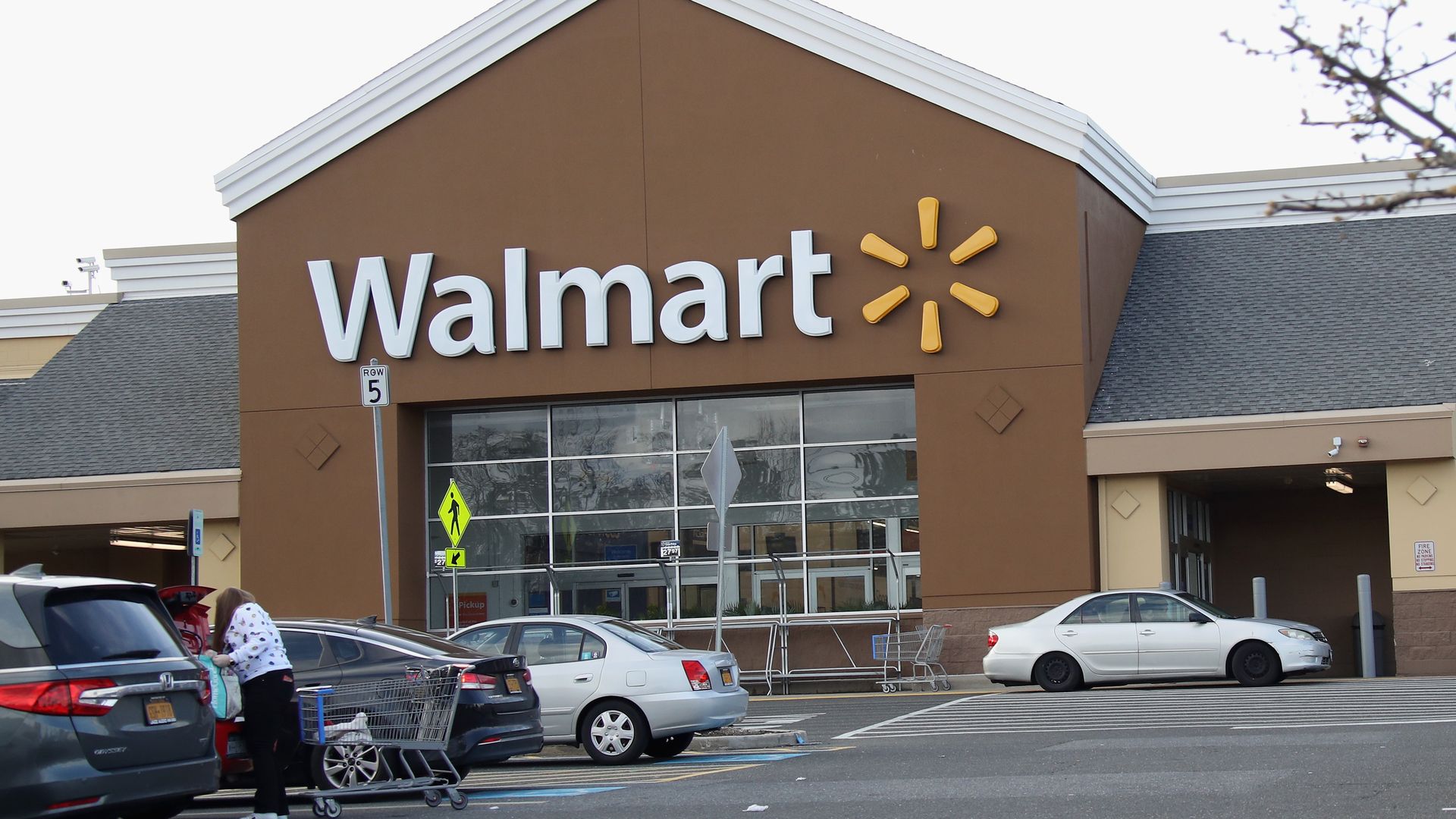 An image of the sign for Walmart as photographed on March 16, 2020 in East Setauket, New York. 