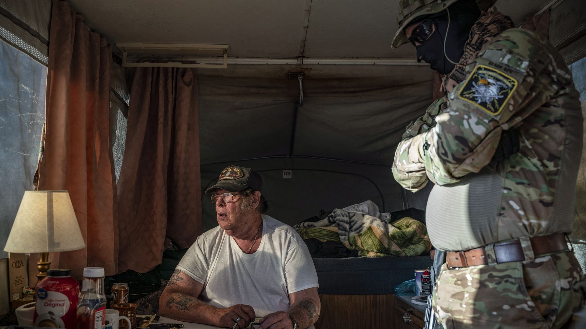 Larry Mitchell Hopkins, also known as Striker, made an initial appearance in federal court in Las Cruces, New Mexico, on Monday.