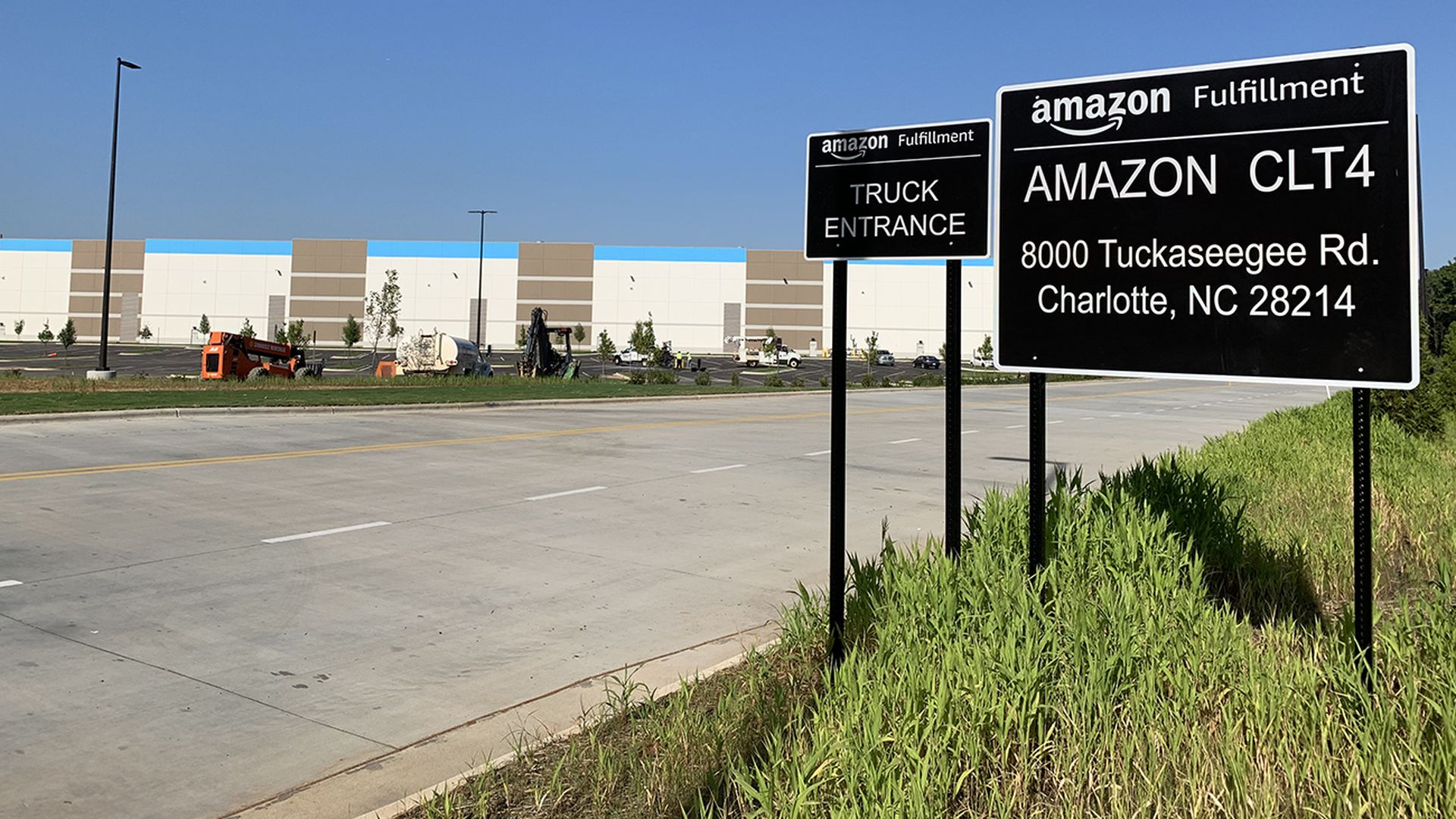 Amazon robotics fulfillment center on Tuckaseegee Road
