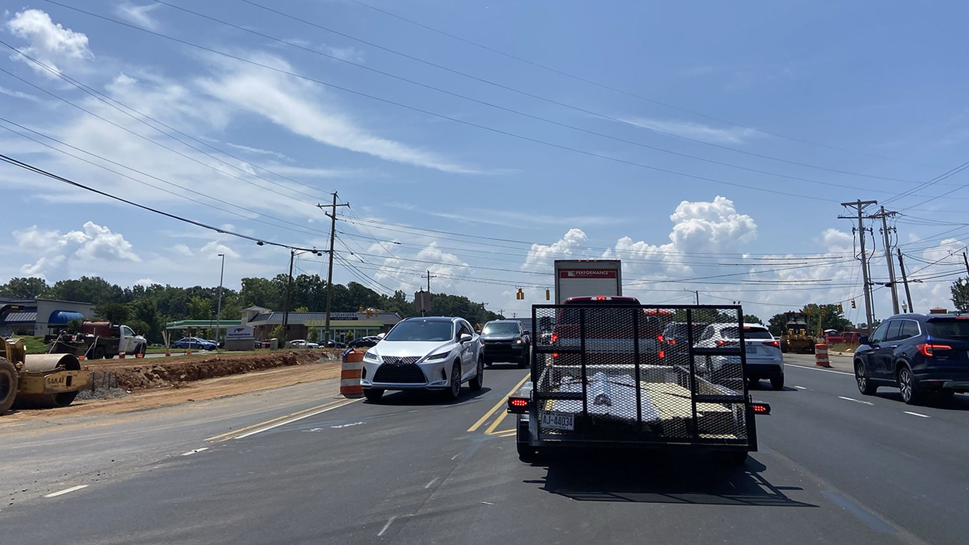 Huntersville traffic Statesville Road and Gilead Road