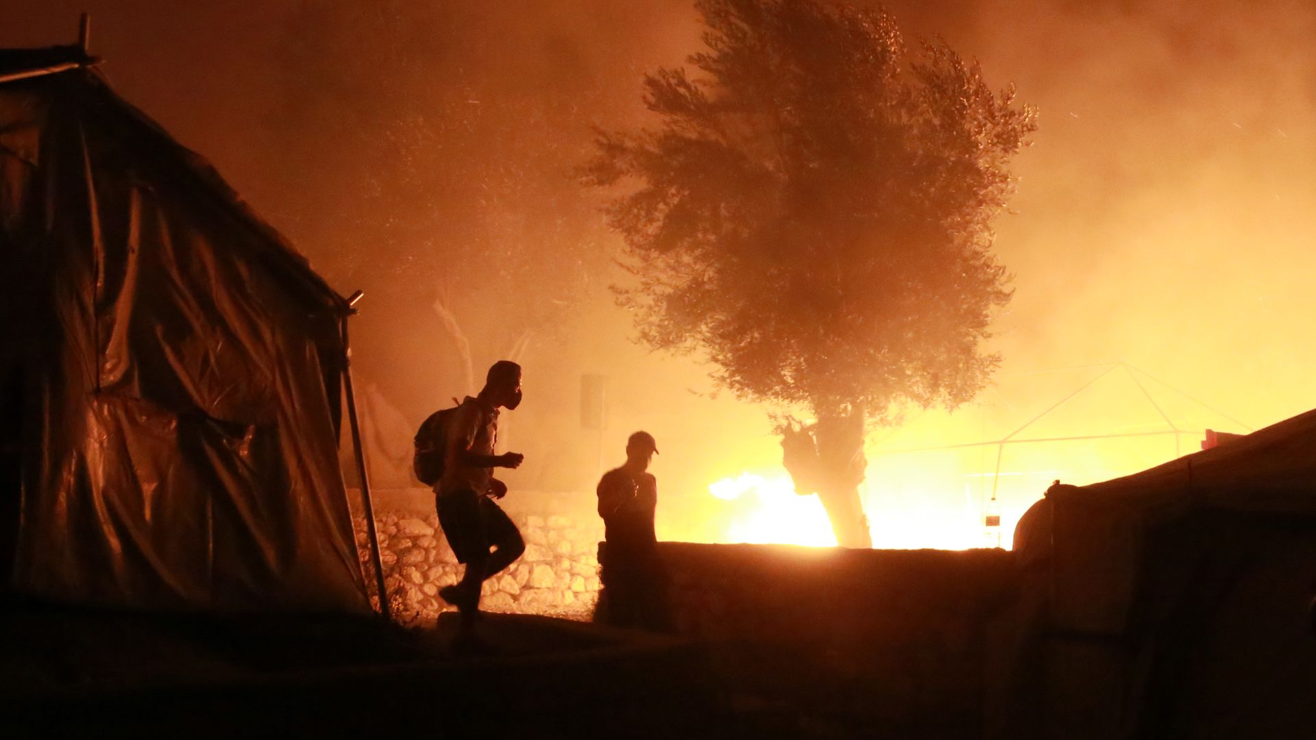 Fires at refugee camp