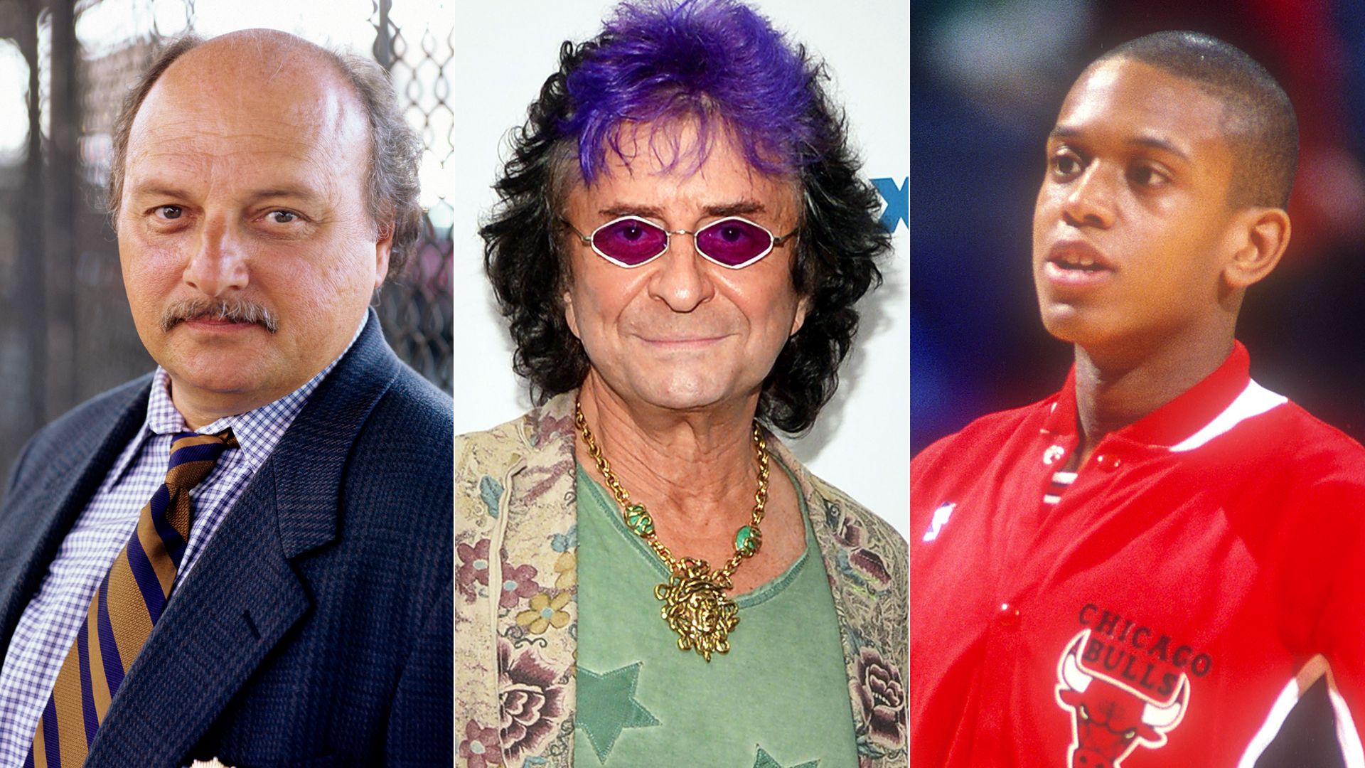 Triptych of Dennis Franz, Jim Peterik and BJ Armstrong.