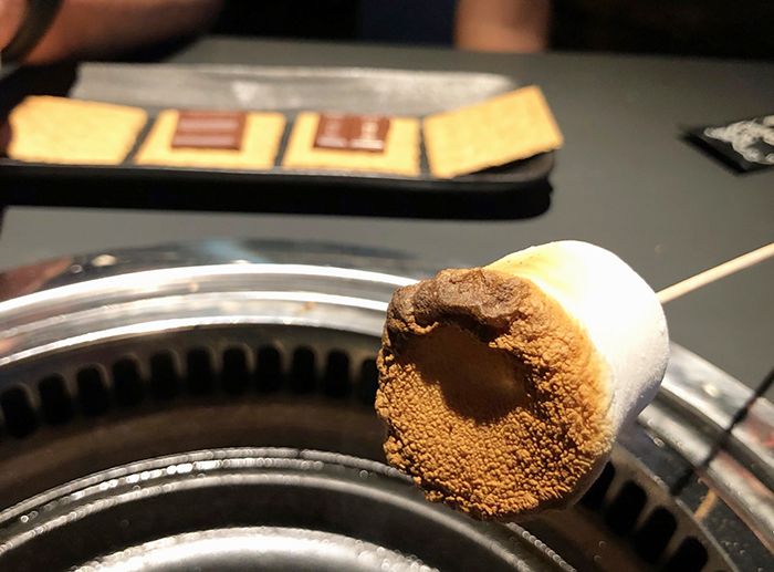 marshmellow smores at gyu kaku