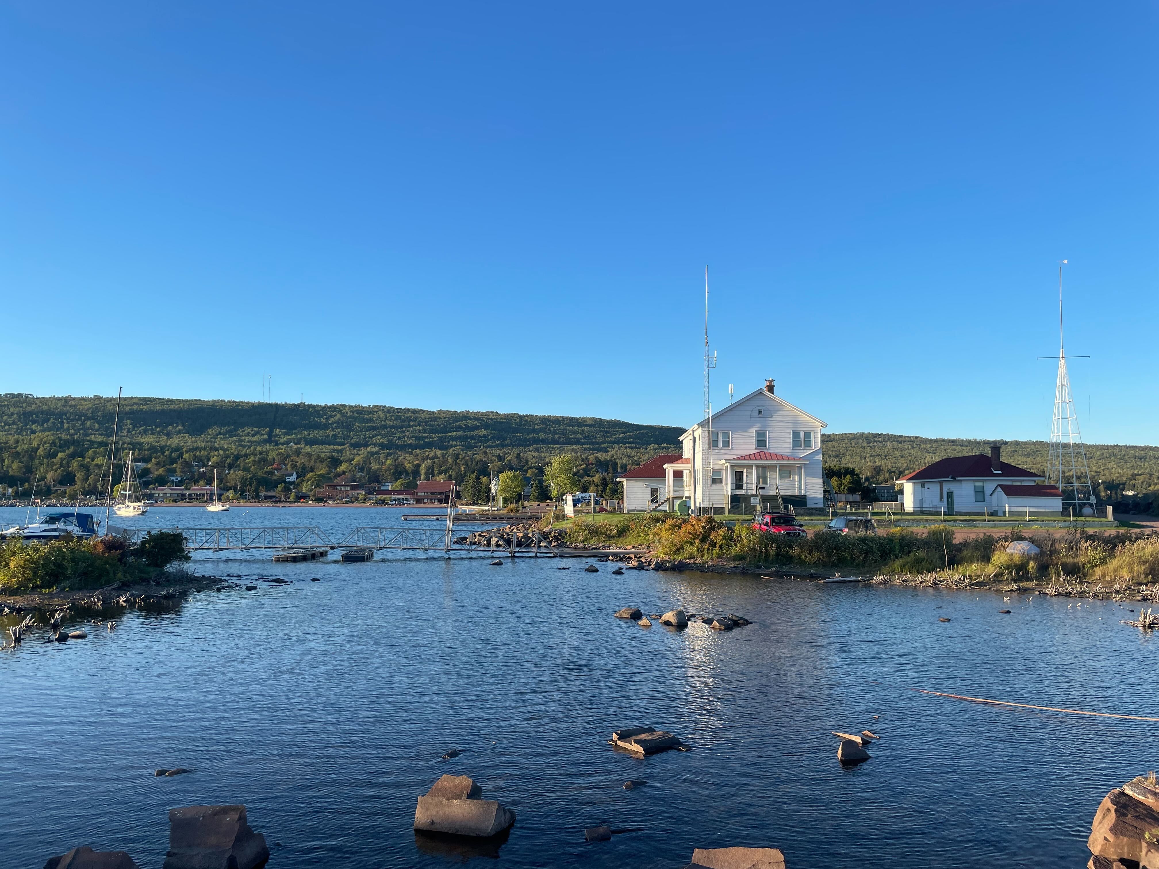 The harbor in Grand Marais